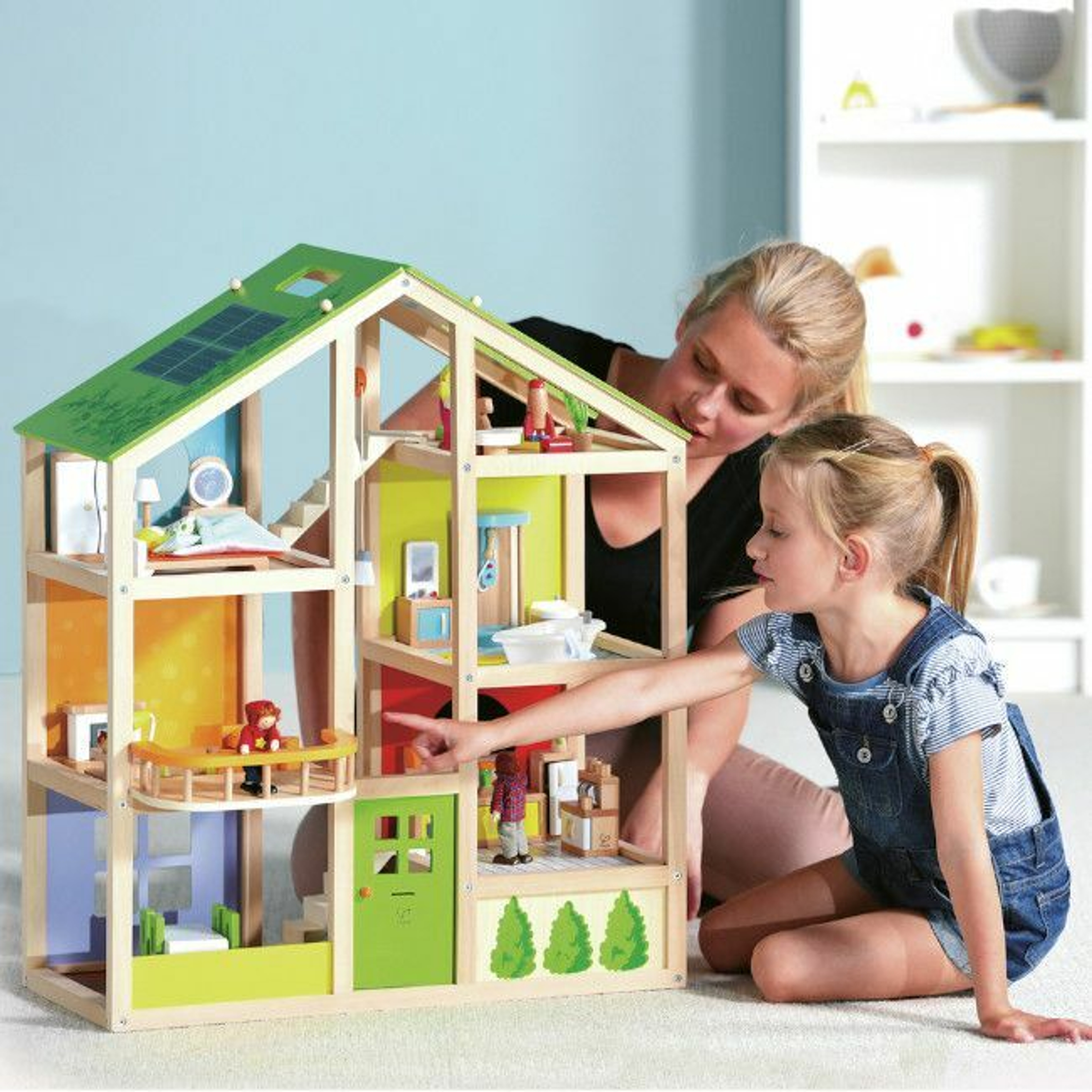 Hape Casa de Bonecas Mobilada em Madeira +3 Anos E3401