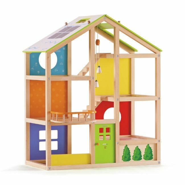 Hape Casa de Bonecas Mobilada em Madeira +3 Anos E3401