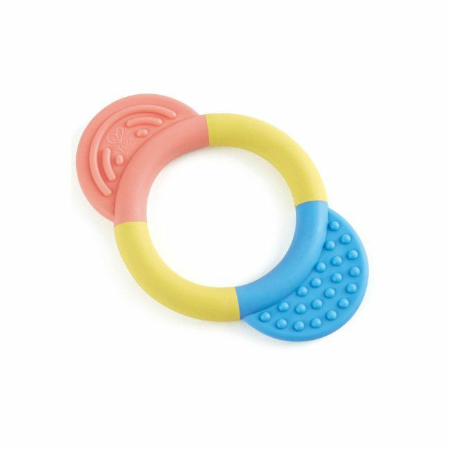 Hape Colourful Ring Teether +0M E0026