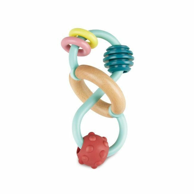 Hape Bead Maze Rattle Teether +3M E8501B