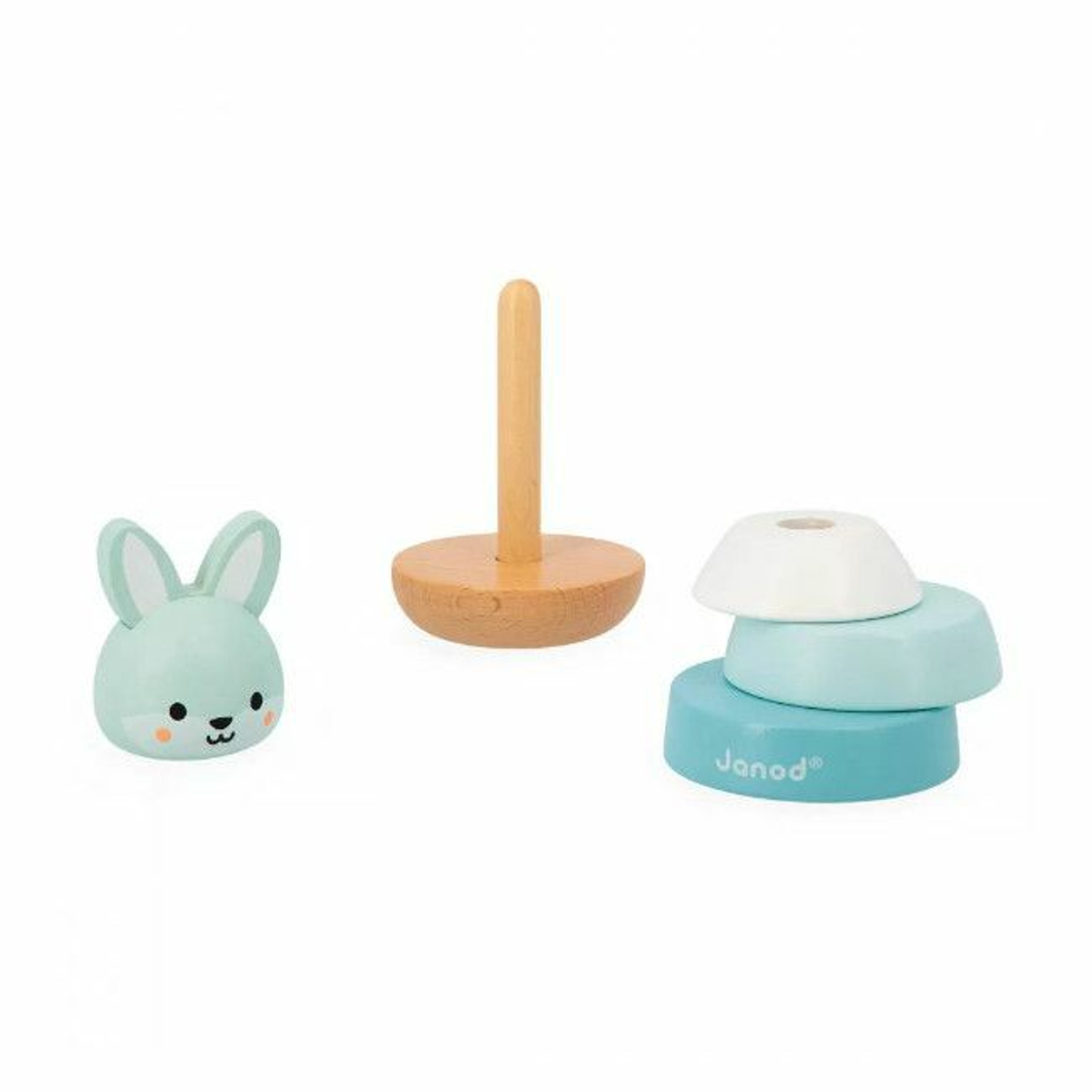 Janod Brinquedo de Empilhar em Madeira Coelhinho WWF +12M J08653