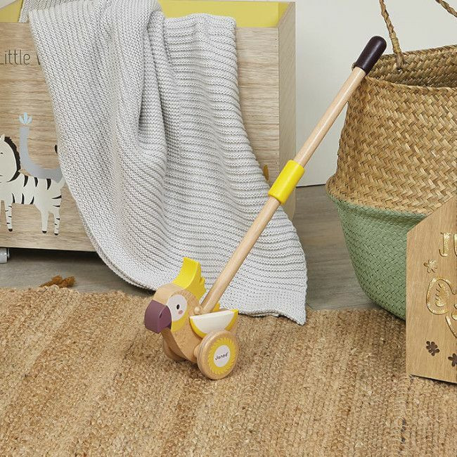 Janod Brinquedo de Empurrar Cacatua +18M J08604