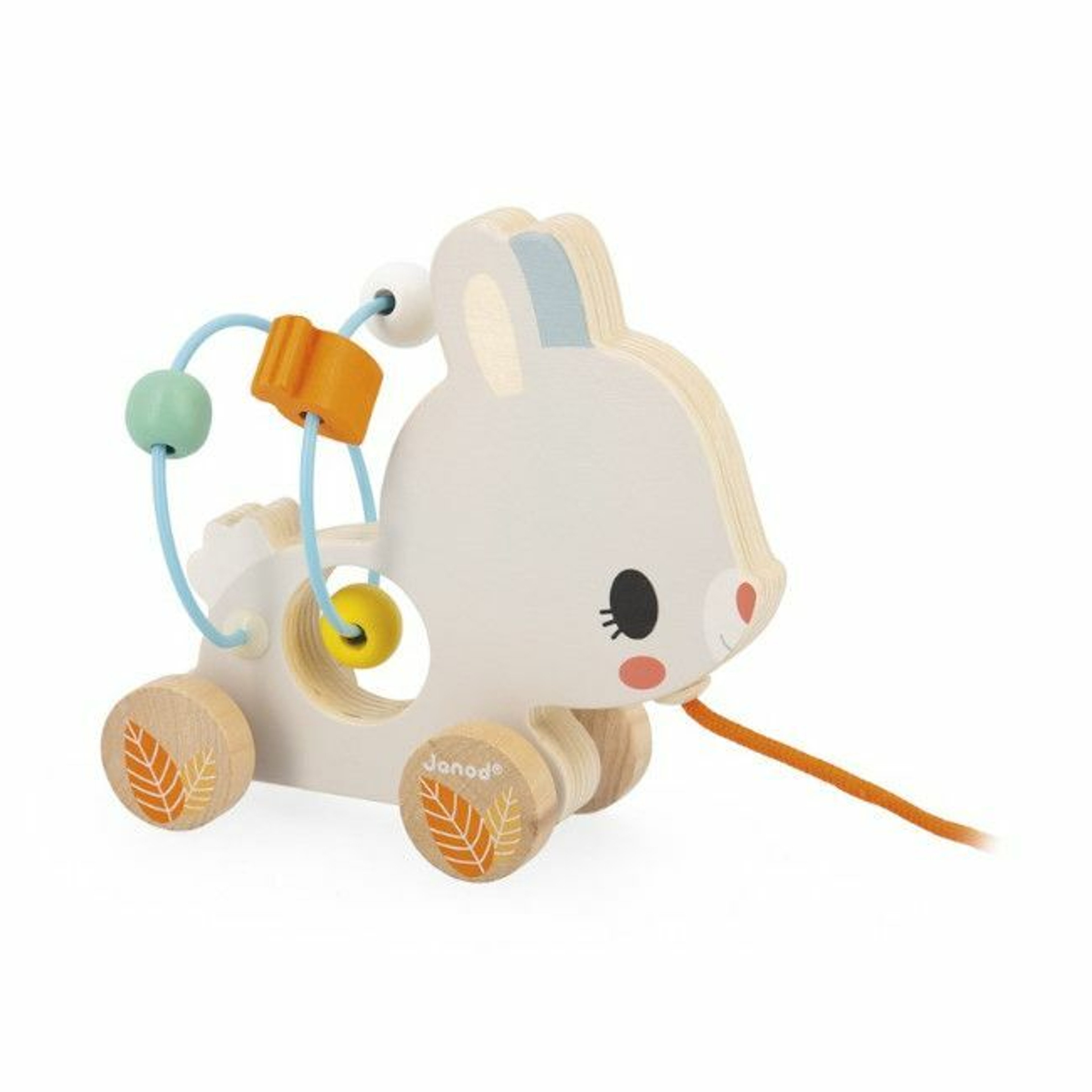 Janod Pure BabyLoopings Pull-Along Bunny +12M J08231
