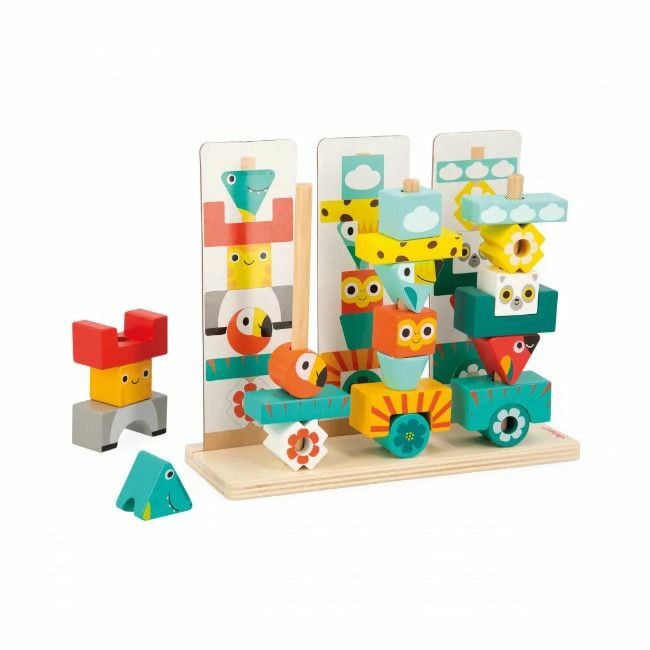 Janod Jogo de 52 Peças Totem Tropik +3 Anos J08279