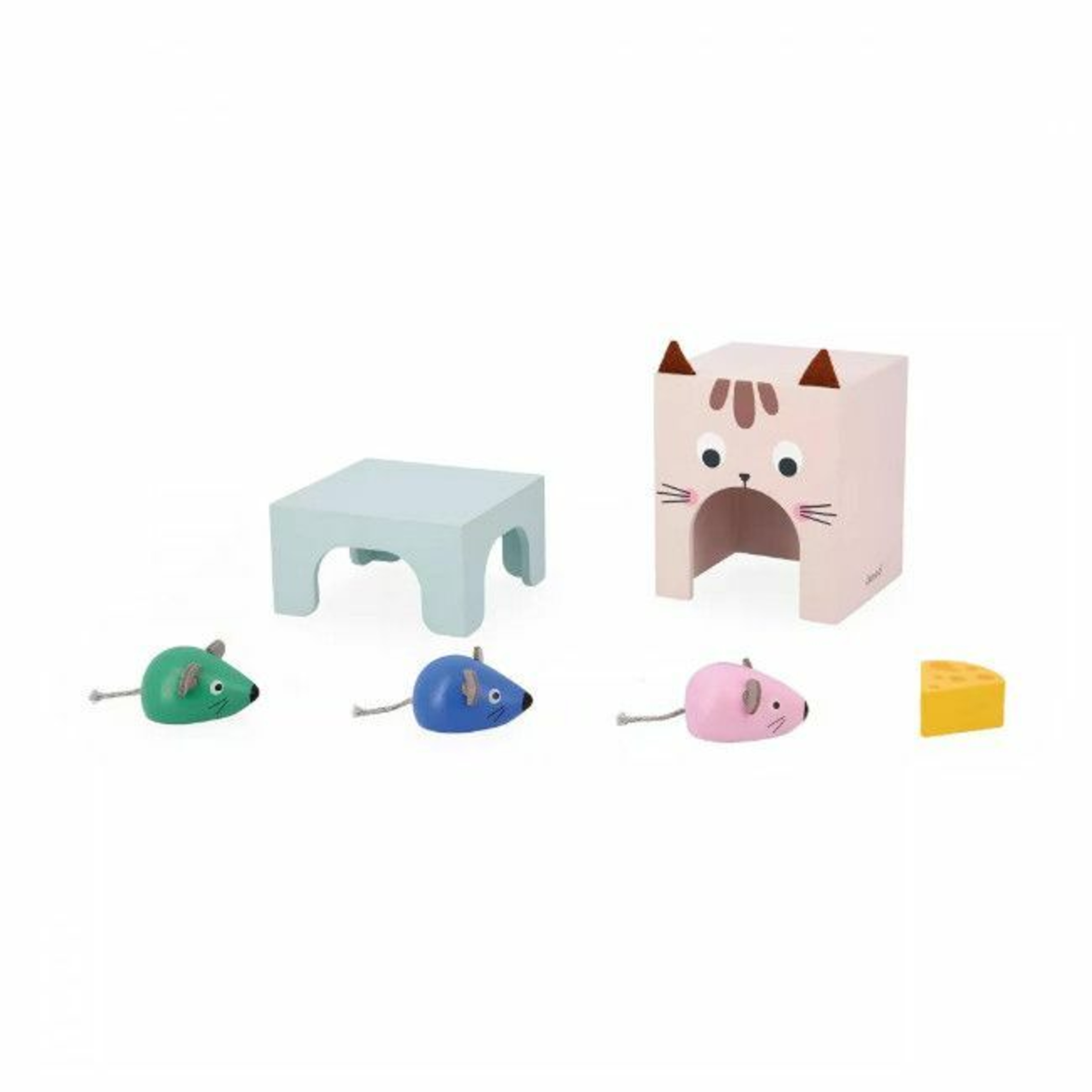 Janod Jogo de Orientação Espacial Gato e Ratinhos +3 Anos J05078