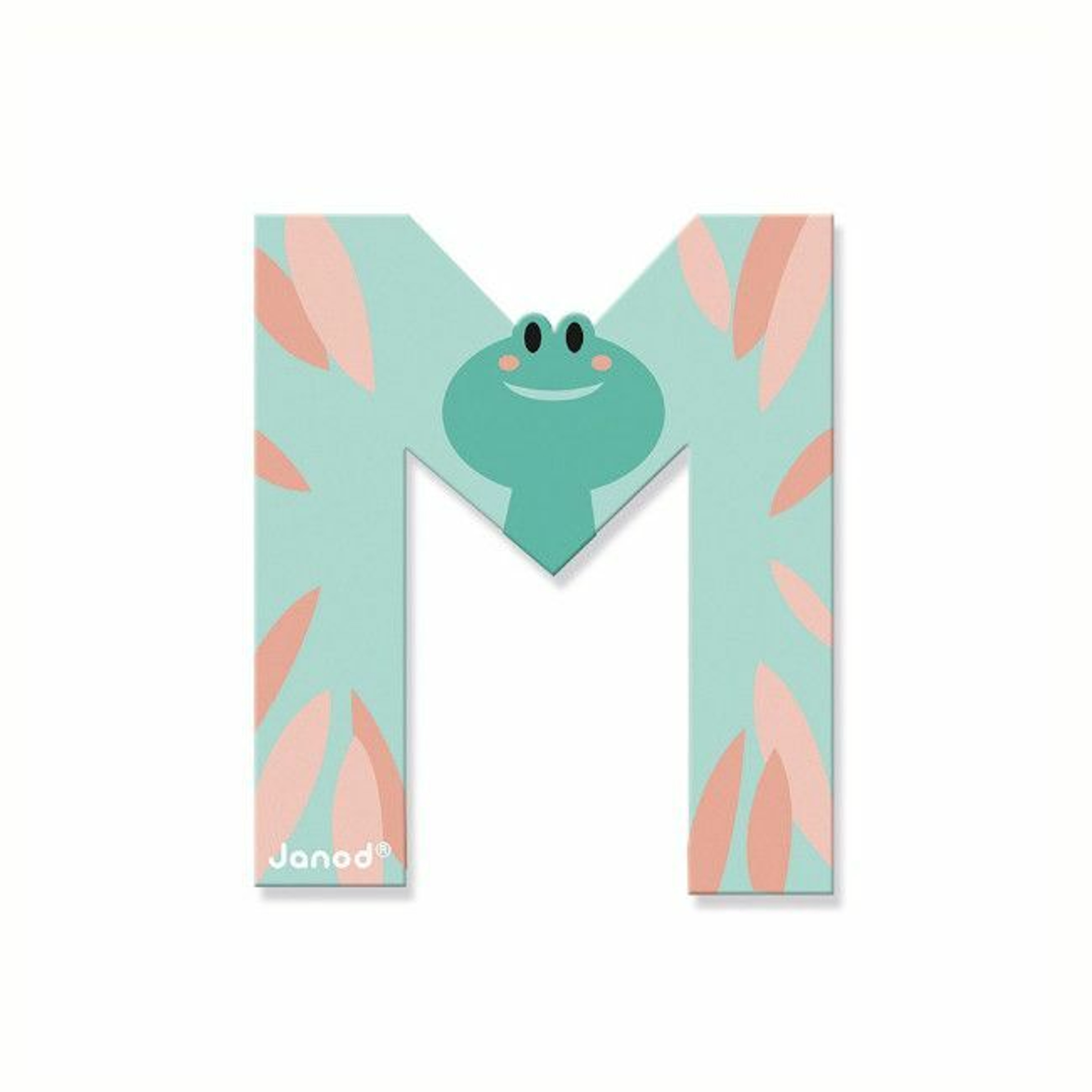 Janod Pure Wooden Decorative Letter M Mint