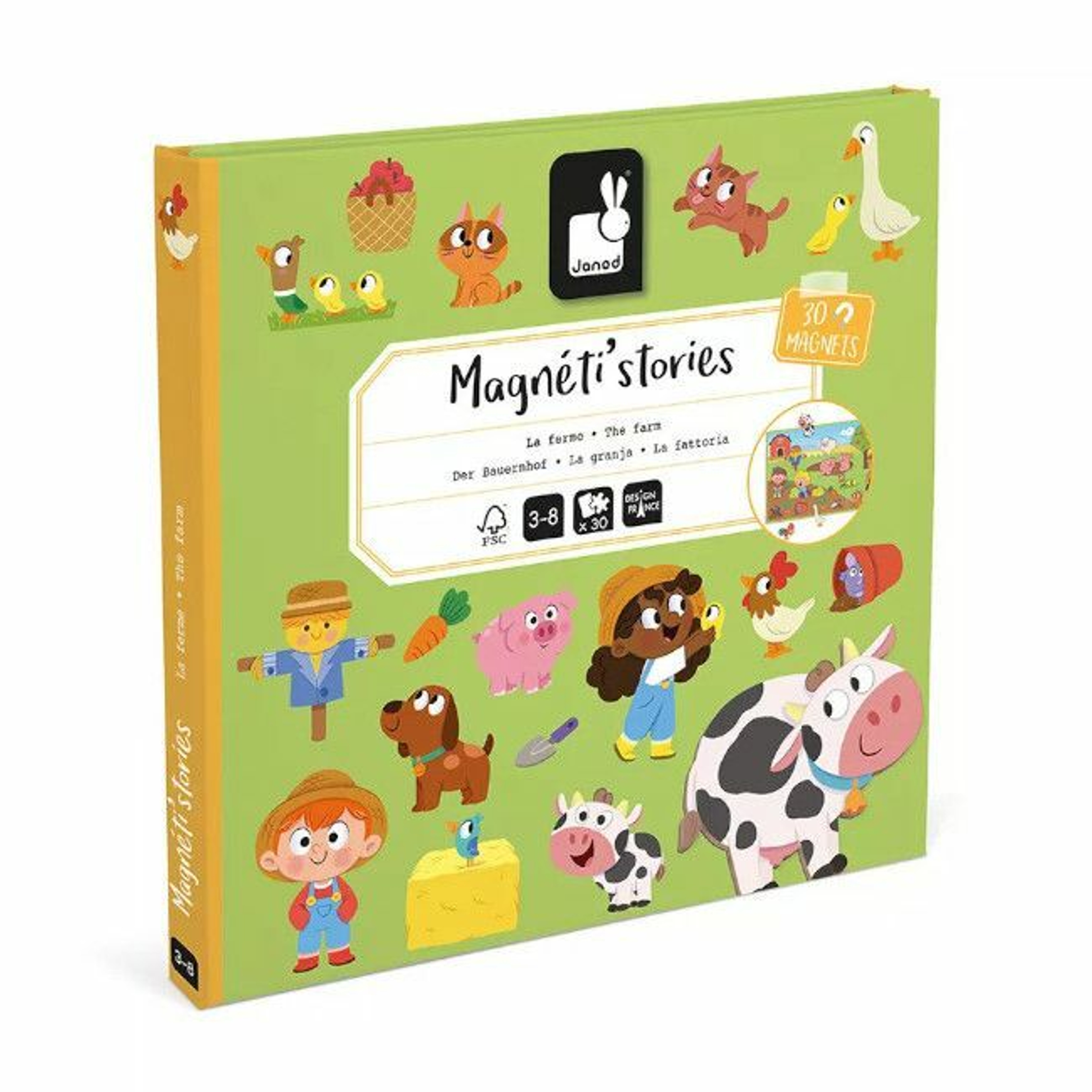 Janod Magnetic Book Magneti'stories Farm +3 Years J05451