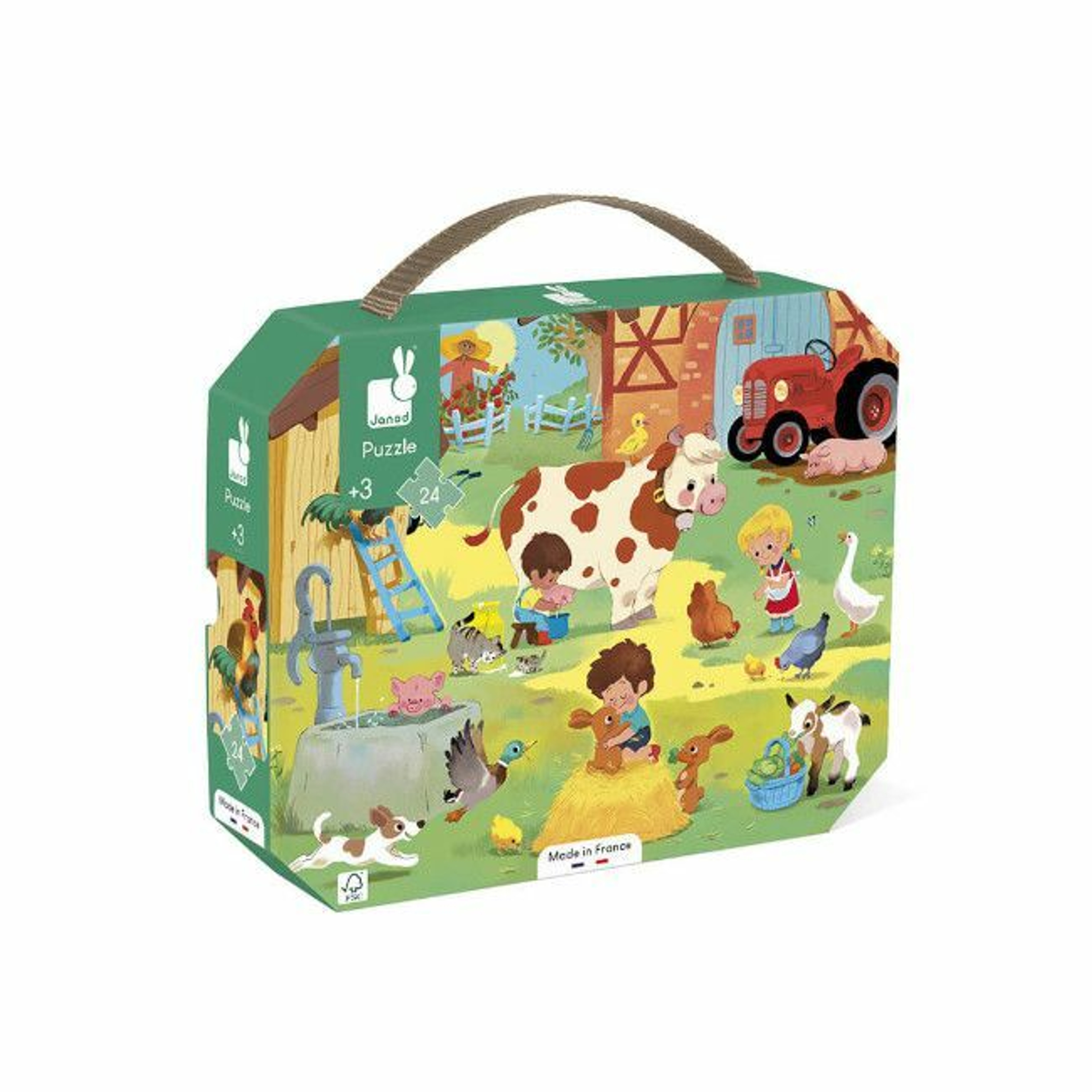 Janod Puzzle 24 Peças Um Dia na Quinta +3 Anos J02603