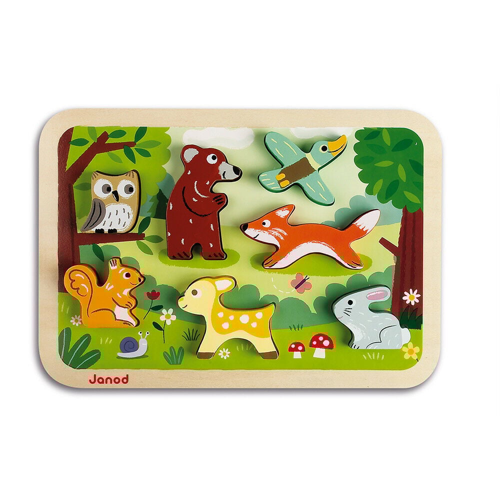 Janod Chunky Puzzle Forest Animals +18M J07023