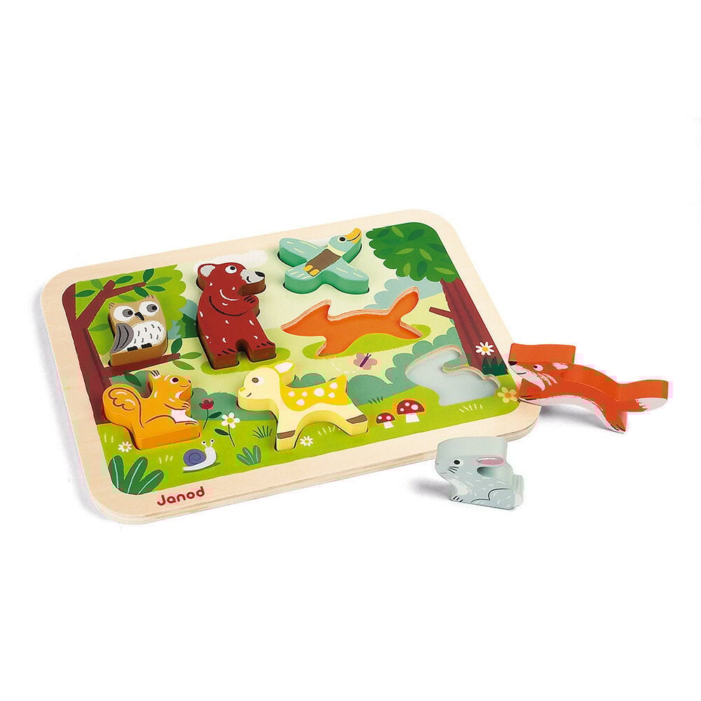 Janod Puzzle Animais da Floresta Chunky +18M J07023