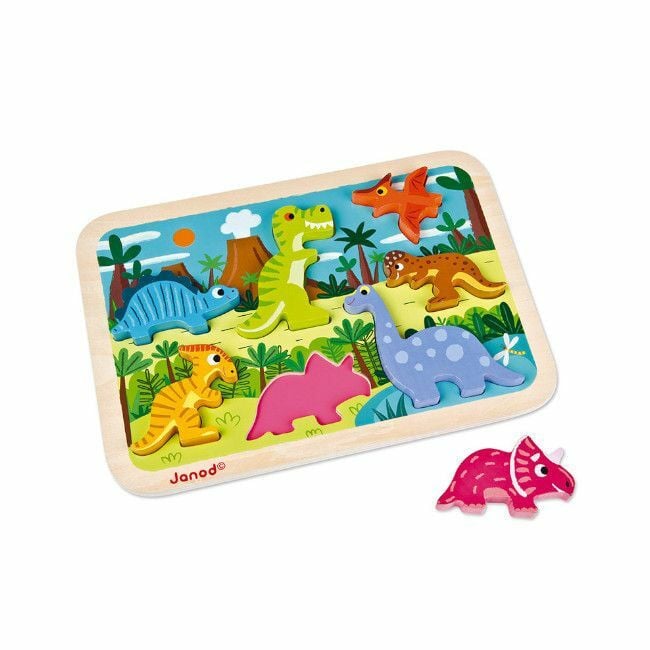 Janod Chunky Puzzle Dinosaurs +18M J07054