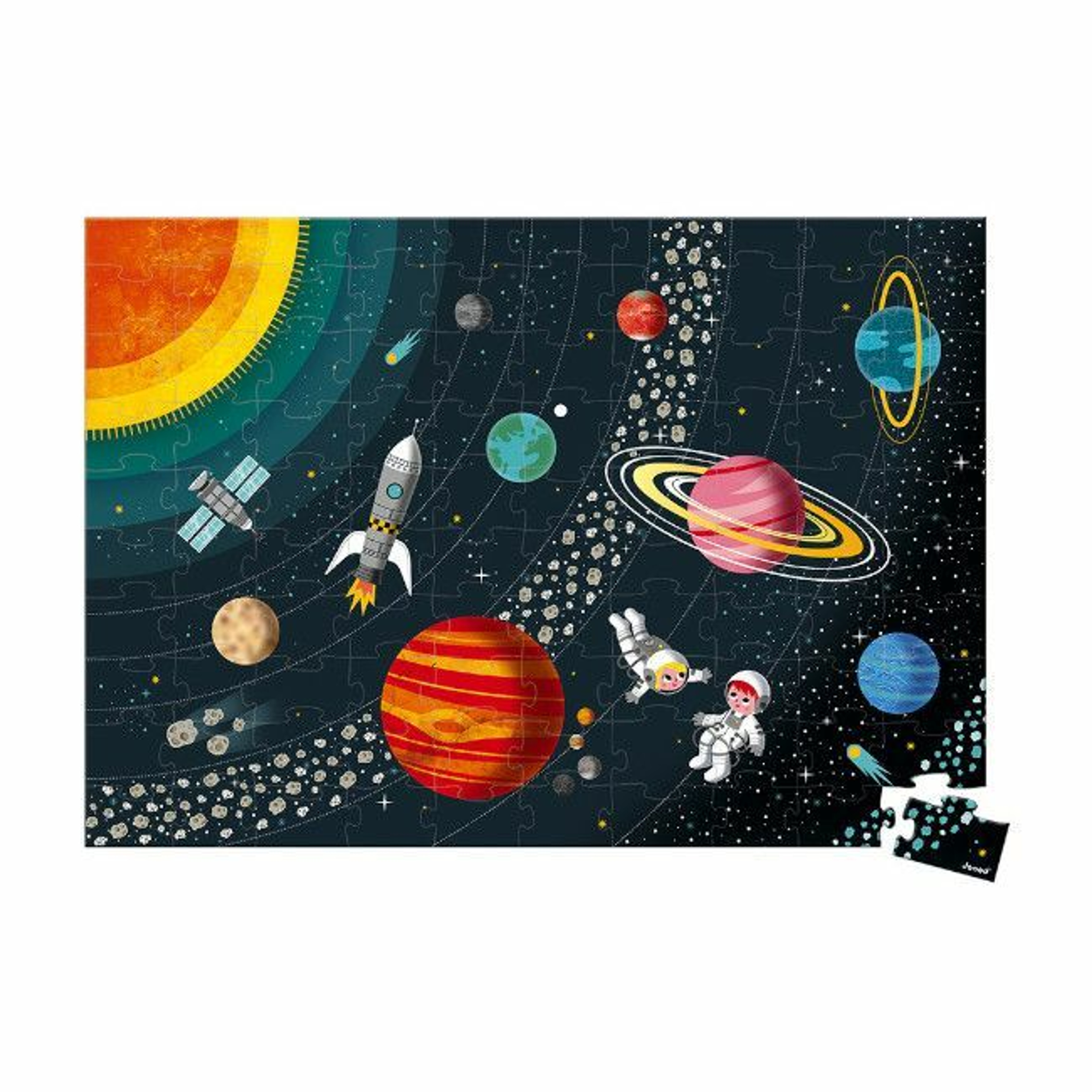 Janod Educational Puzzle 100 Pieces Solar System +5 Years J02678