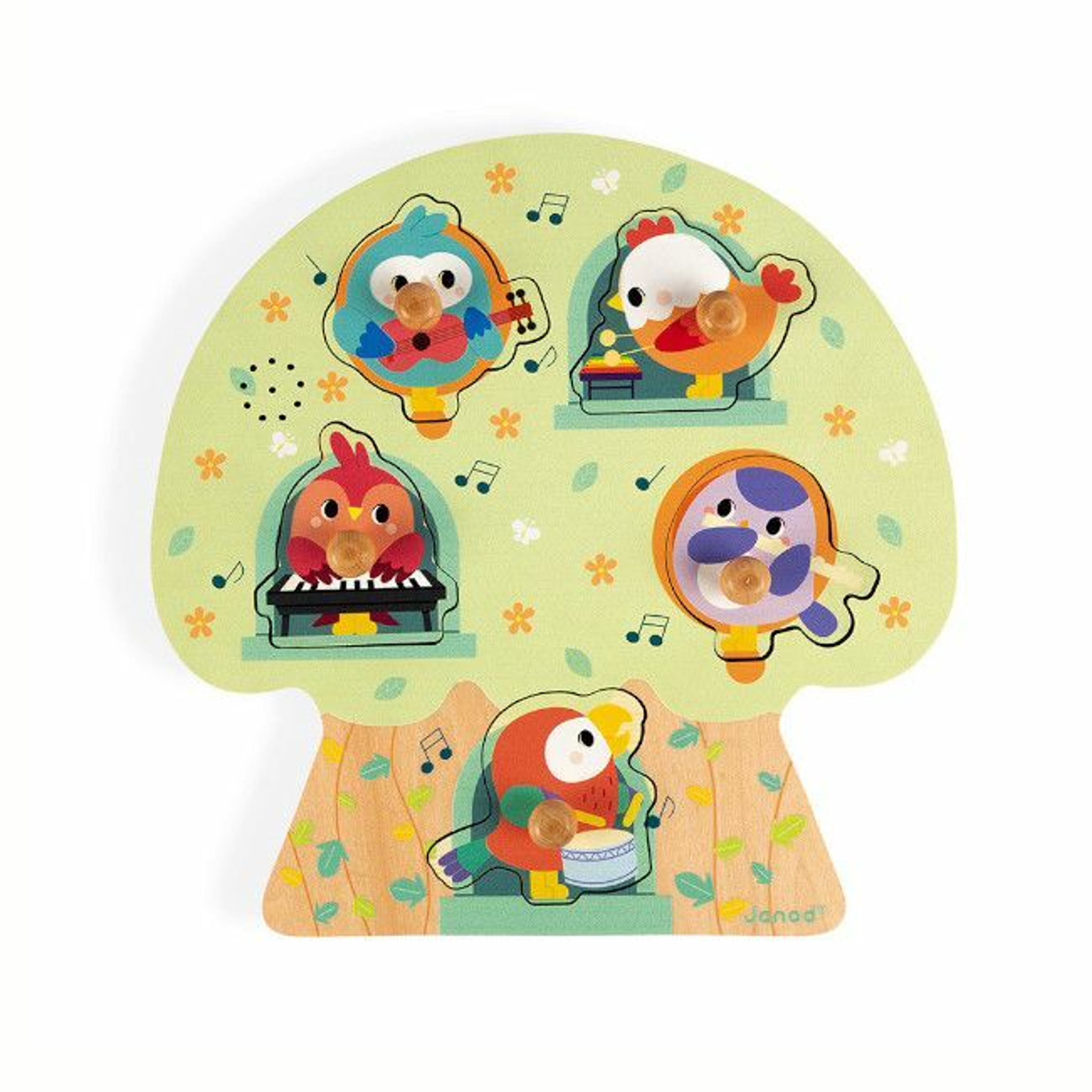 Janod Musical Puzzle Little Birds +18M J07092