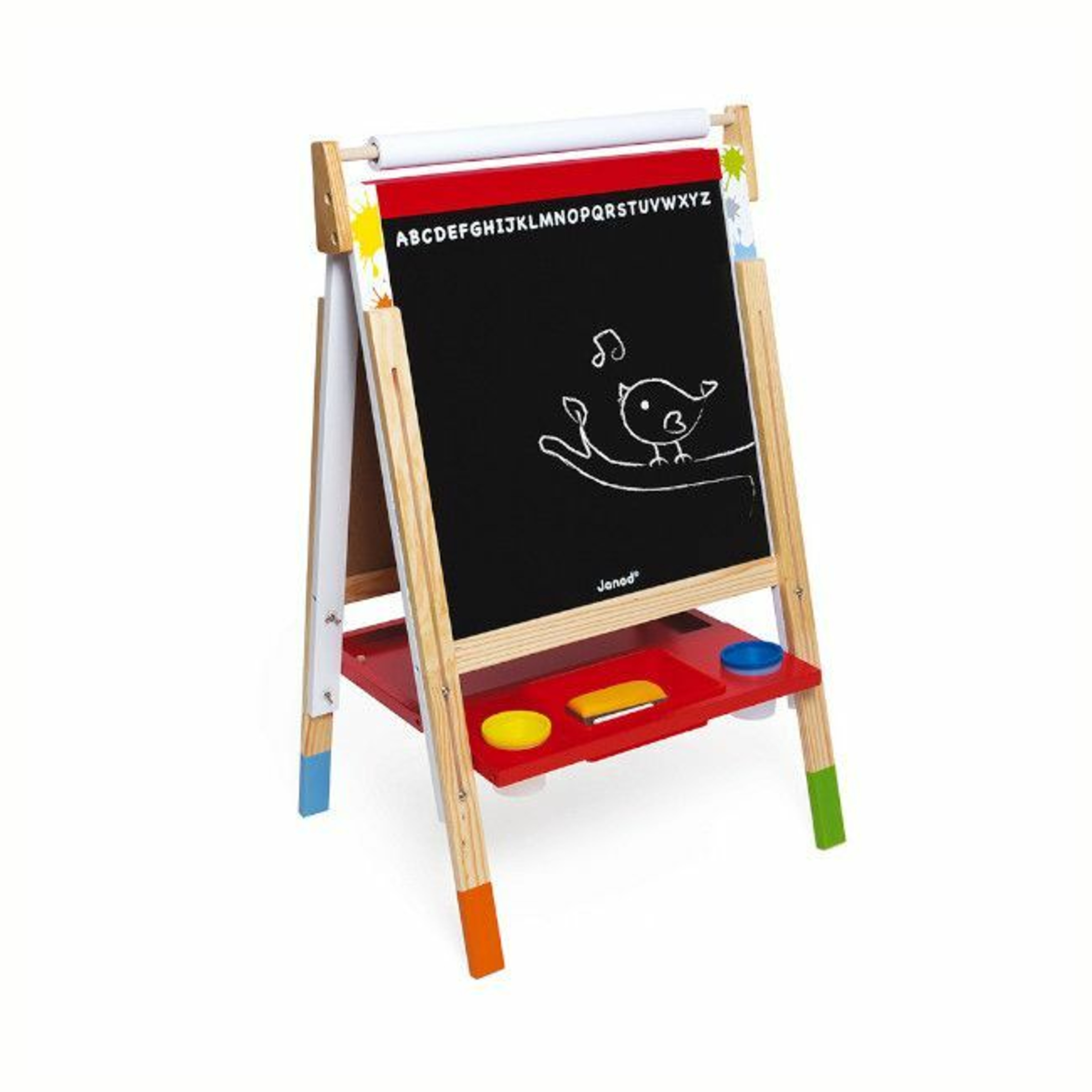 Janod Quadro Dupla Face com Pés Reguláveis Splash +3 Anos J09611