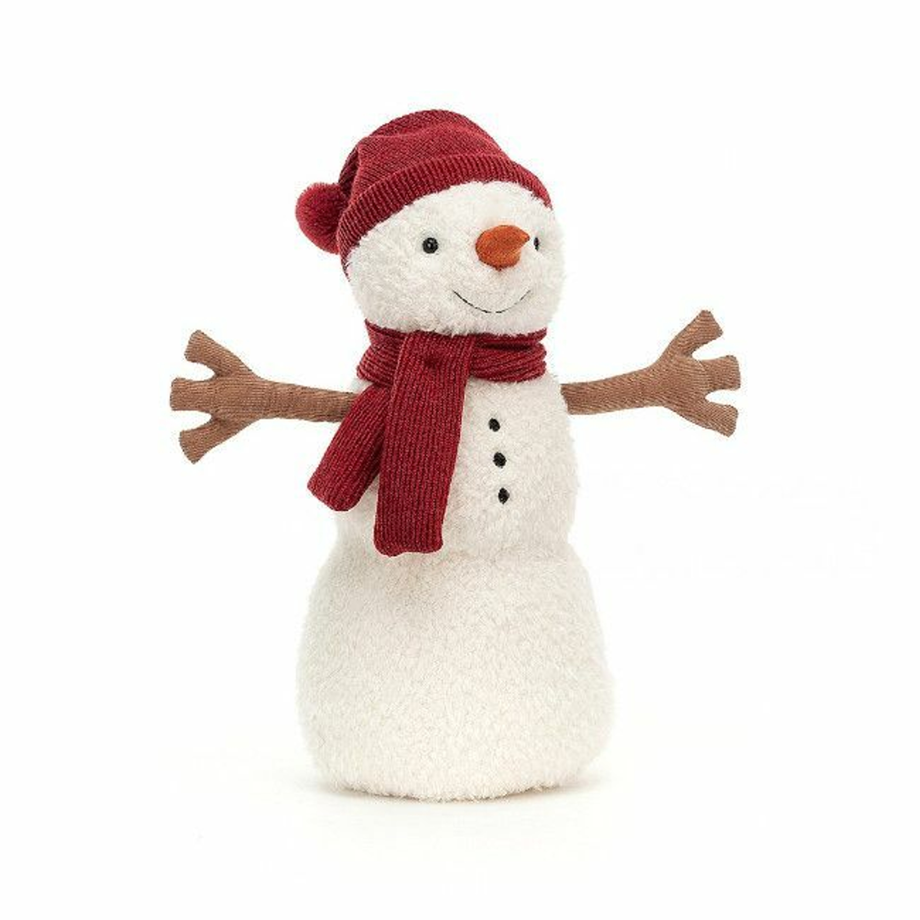 Jellycat Teddy Snowman Soft Toy 34cm +0M SWM2LT