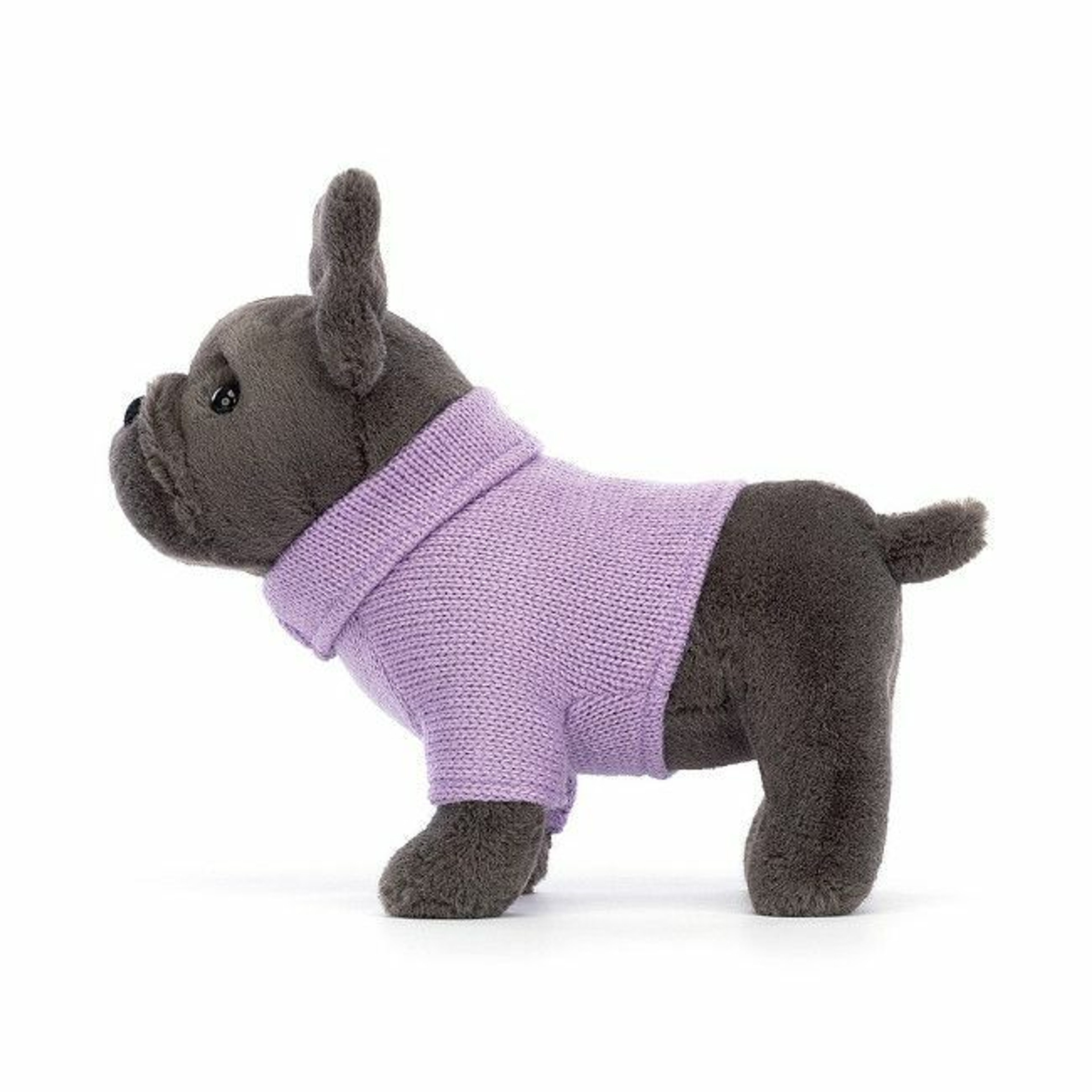 Jellycat Peluche Bulldog Francês com Camisola Roxa 19cm +0M S3FDP