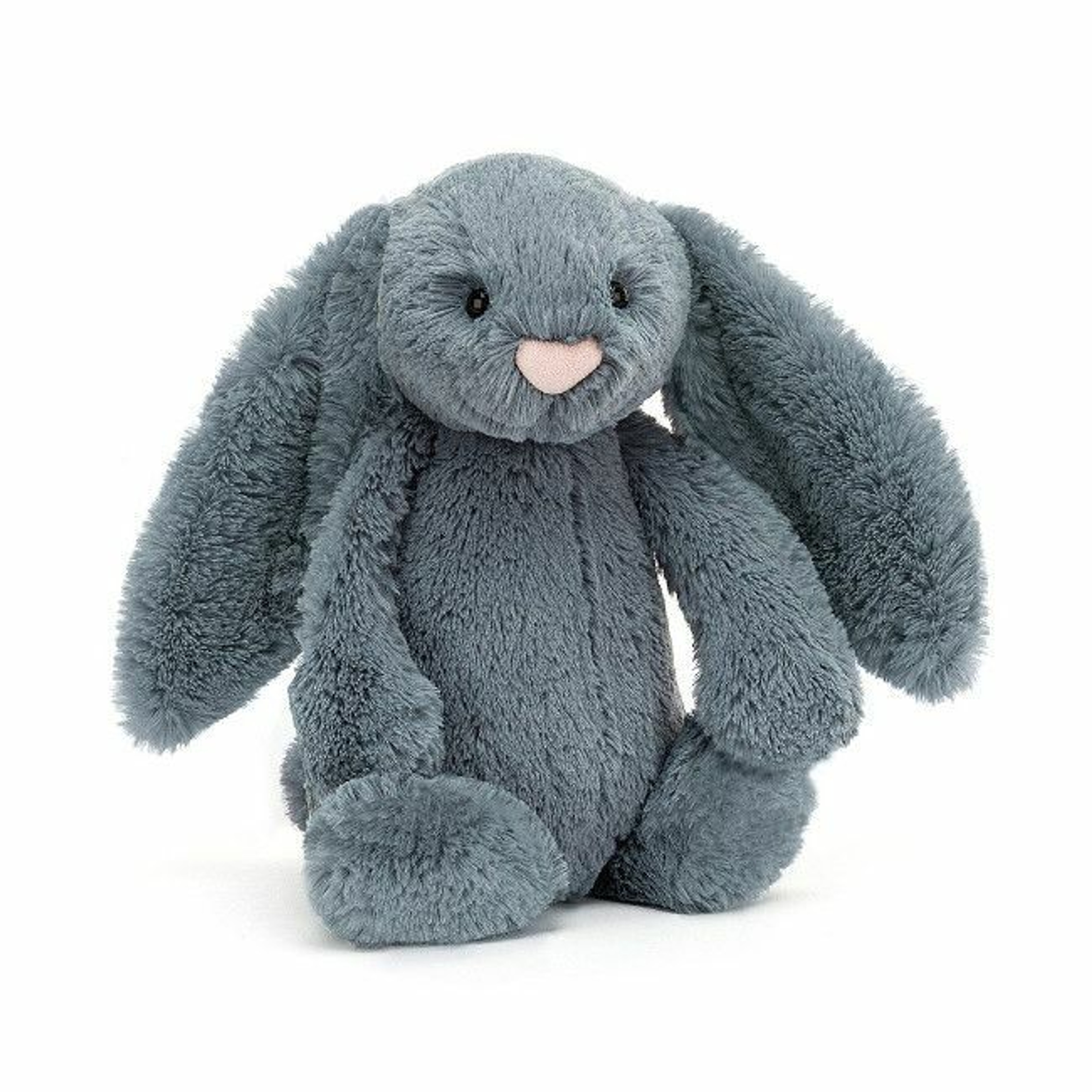 Jellycat Bashful Bunny Dusky Blue Soft Toy 31cm +0M BAS3DUSKBN