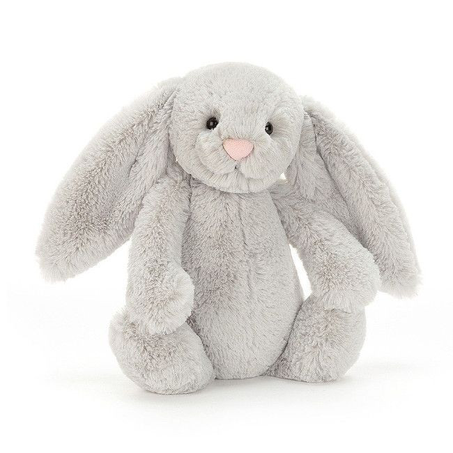 Jellycat Bashful Bunny Plush Silver 31cm +0M BAS3BSN
