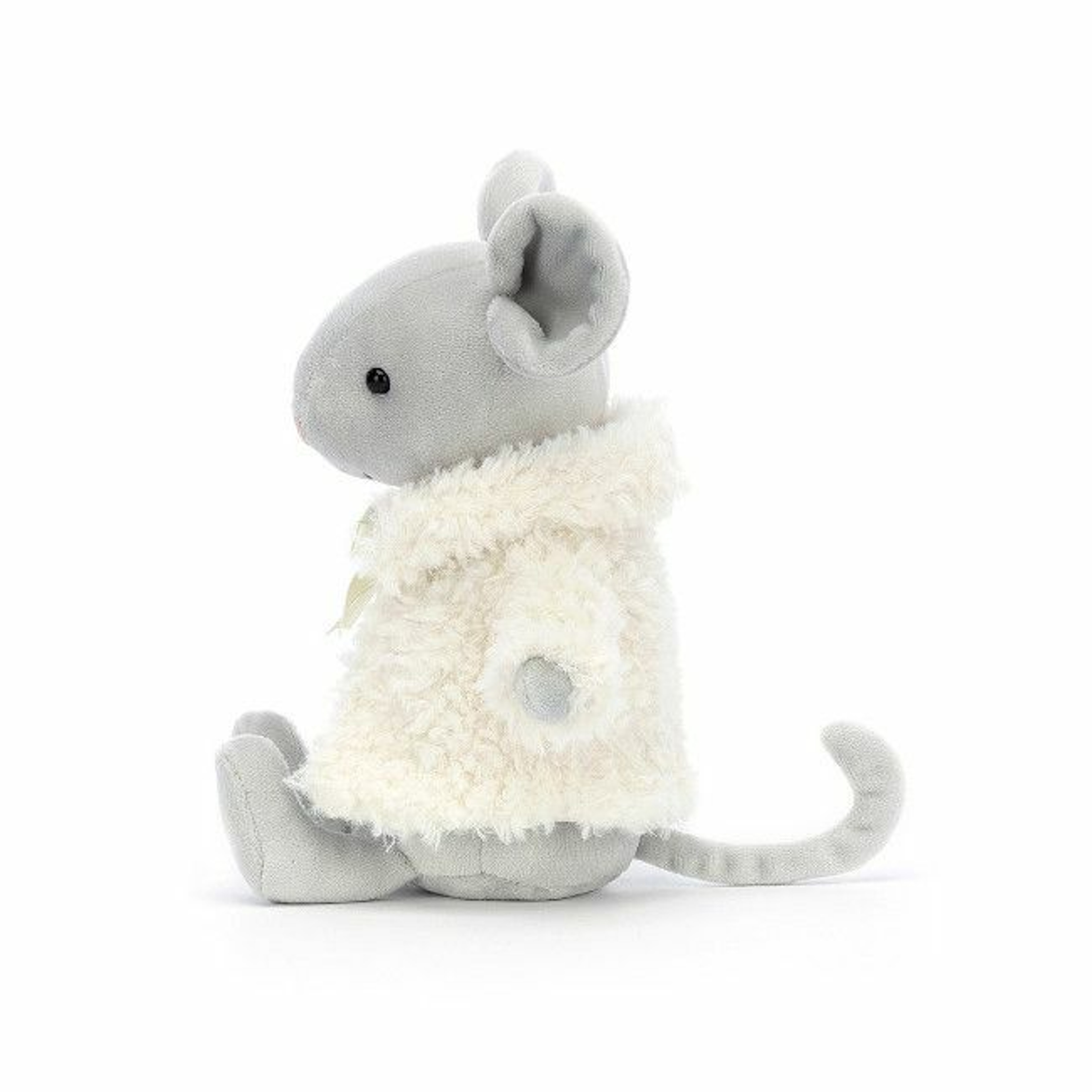 Jellycat Peluche Ratinho com Casaco Branco 17cm +0M COM3CM