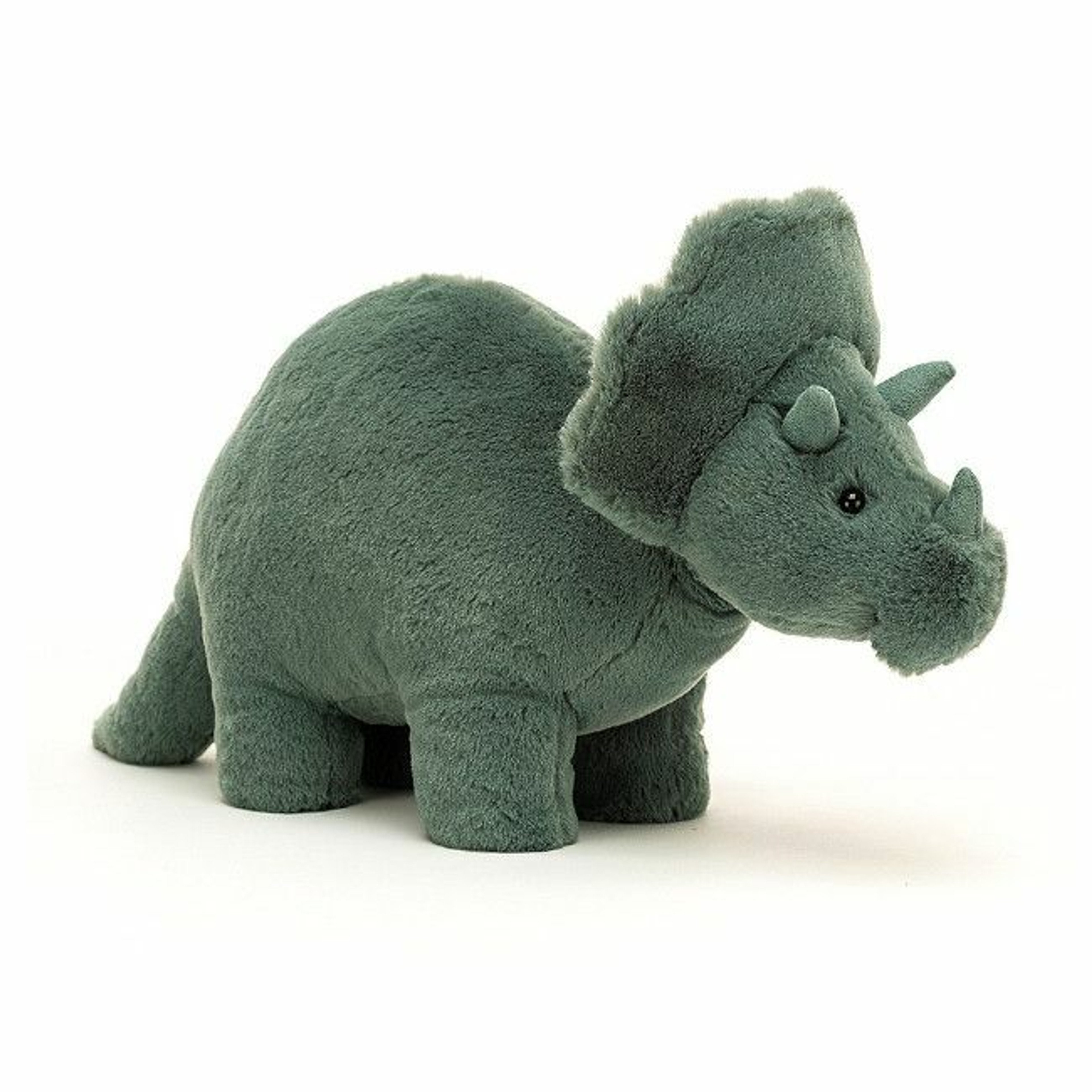 Jellycat Fossilly Triceratops Soft Toy 17cm +0M FOS2T