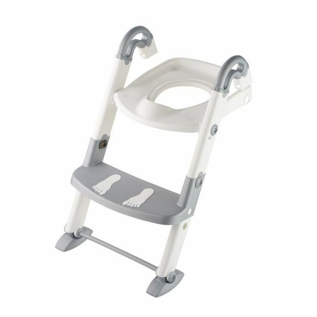 Kids Kit 3 em 1 Bacio, Redutor e Degrau Branco/Cinza Prata