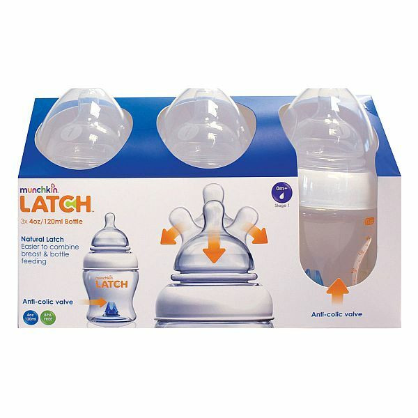 LATCH 3 Baby Bottles 120ml 11624