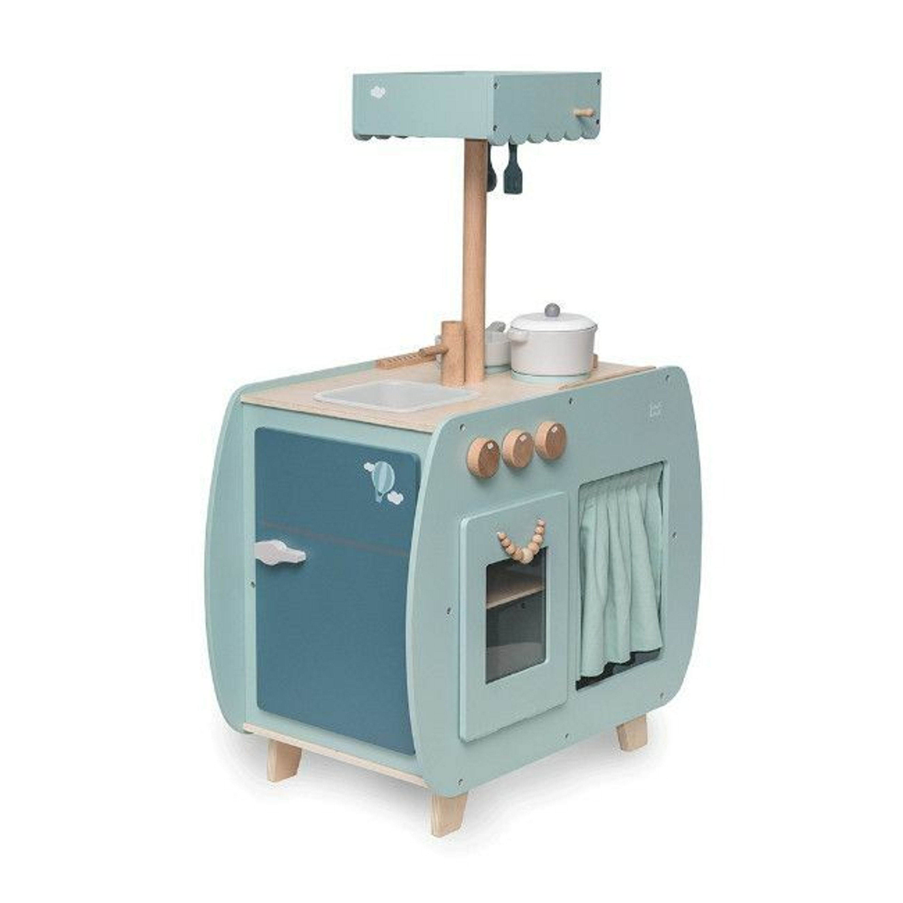 Label Label Cozinha Bistro em Madeira Green +3 Anos LLWT-34758