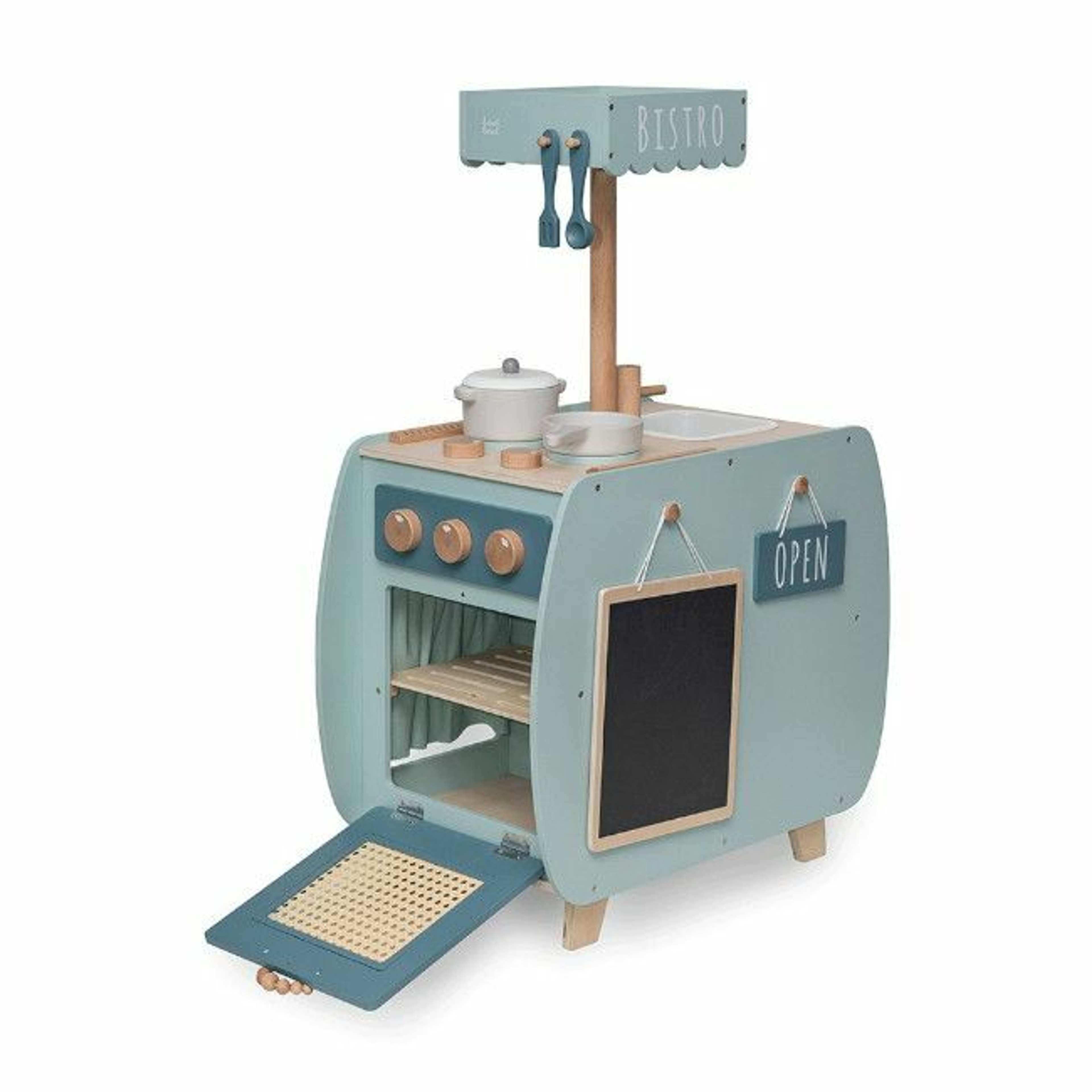 Label Label Cozinha Bistro em Madeira Green +3 Anos LLWT-34758