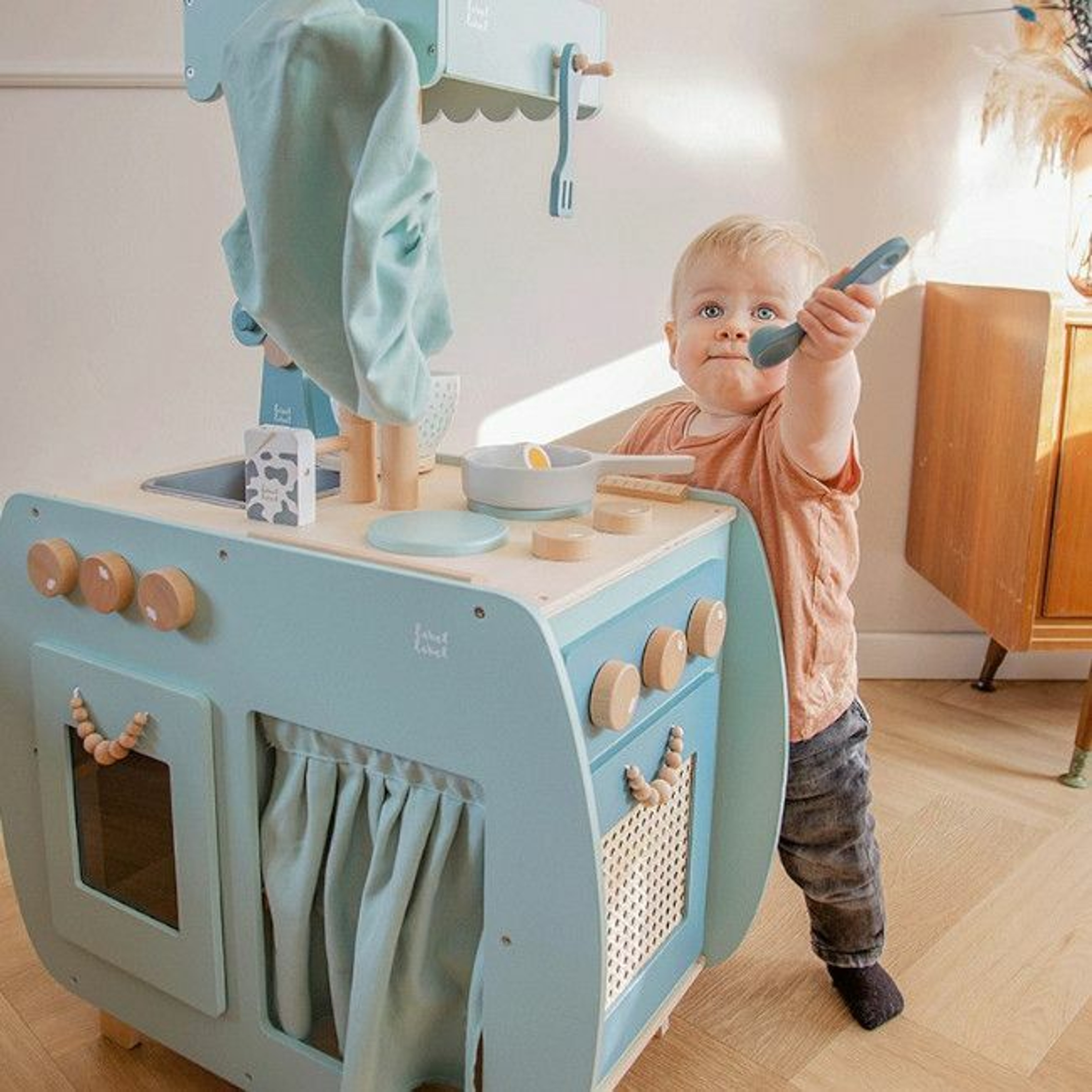 Label Label Cozinha Bistro em Madeira Green +3 Anos LLWT-34758