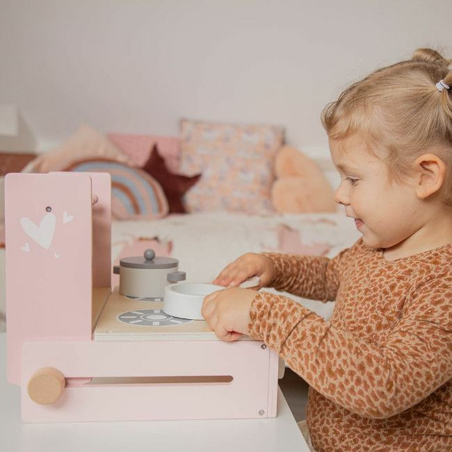 Label Label Fogão Dobrável em Madeira Pink +3 Anos LLWT-24784