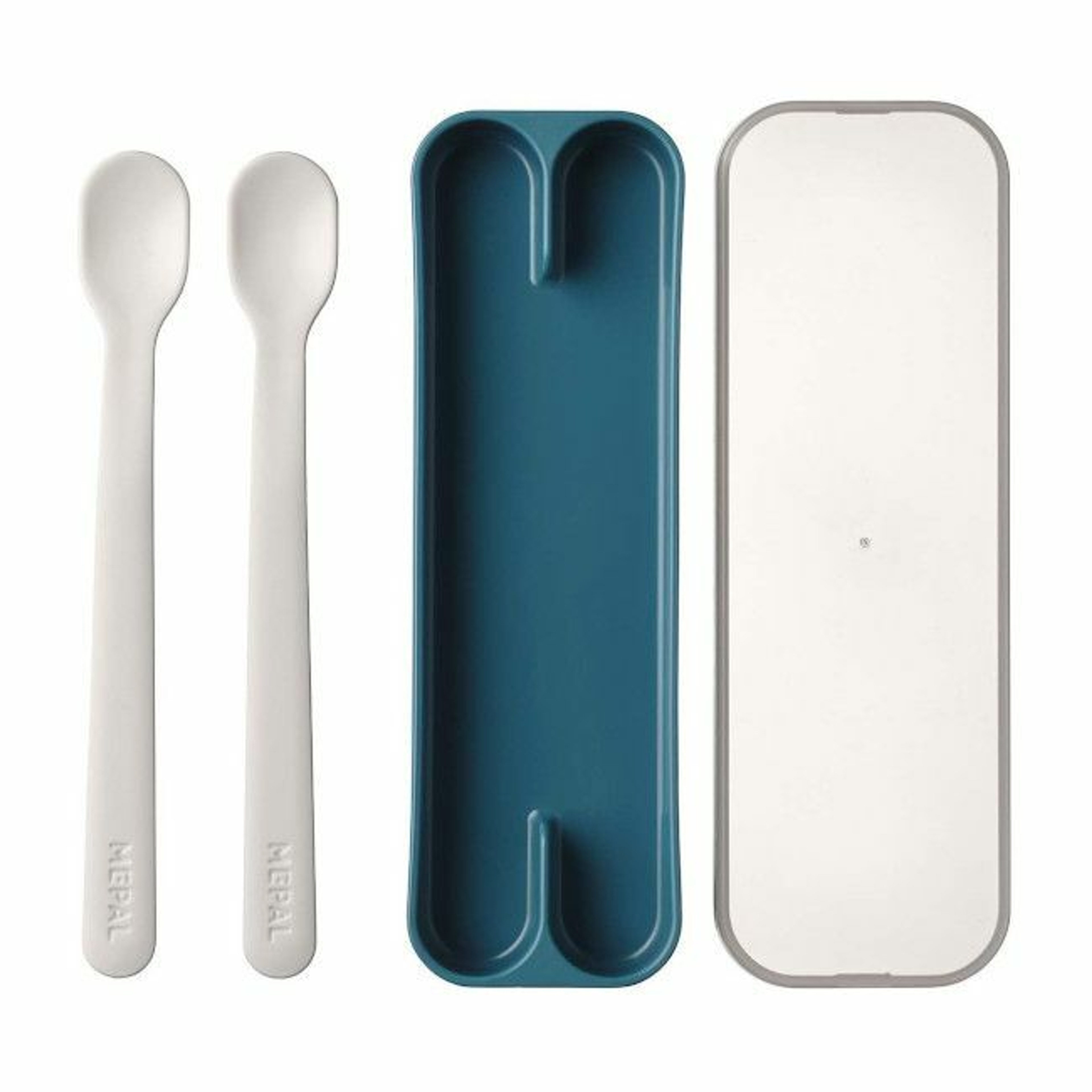 Little Dutch 2 Colheres de Bebé + Estojo de Arrumação Deep Blue