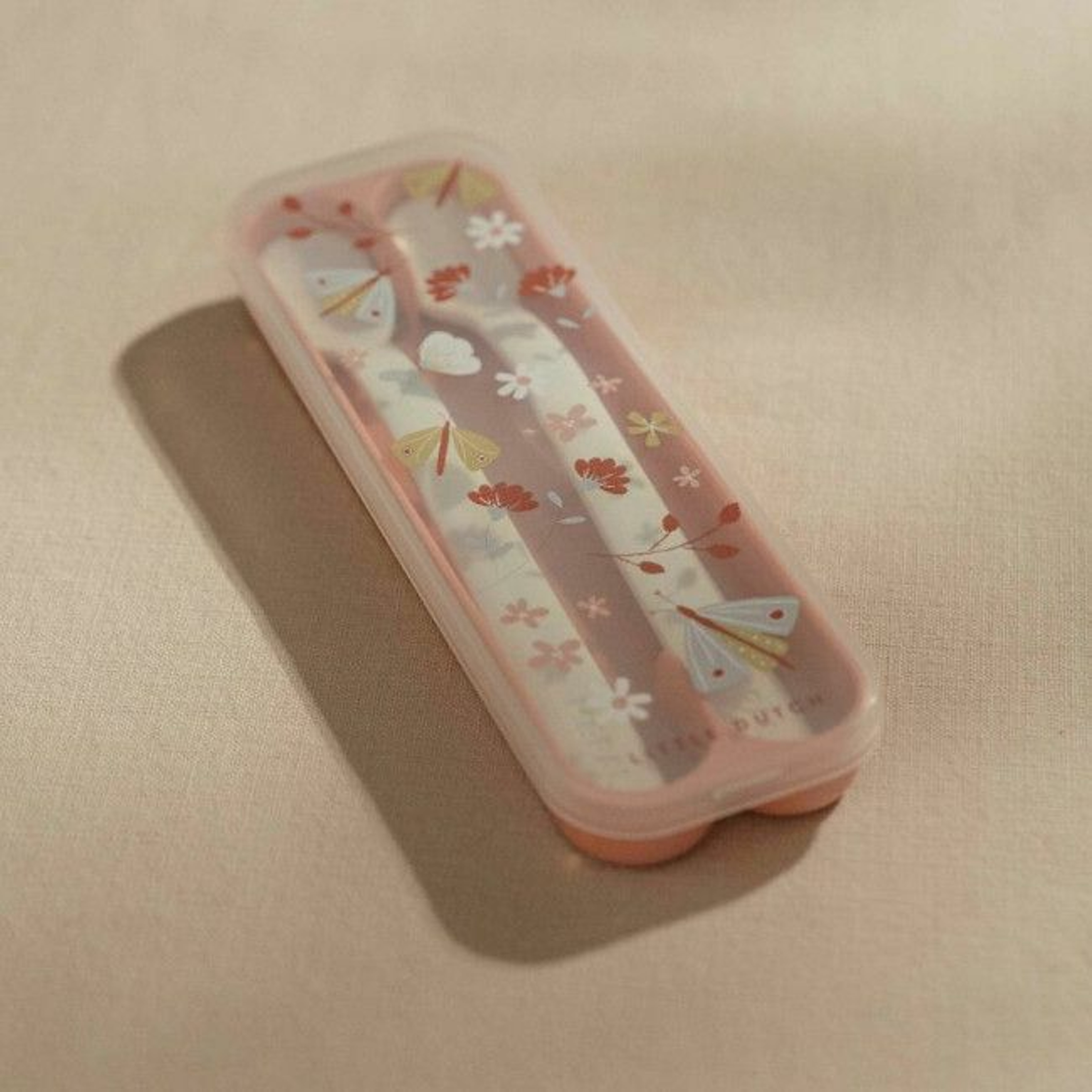 Little Dutch 2 Colheres de Bebé + Estojo de Arrumação Flowers & Butterflies 108032065243