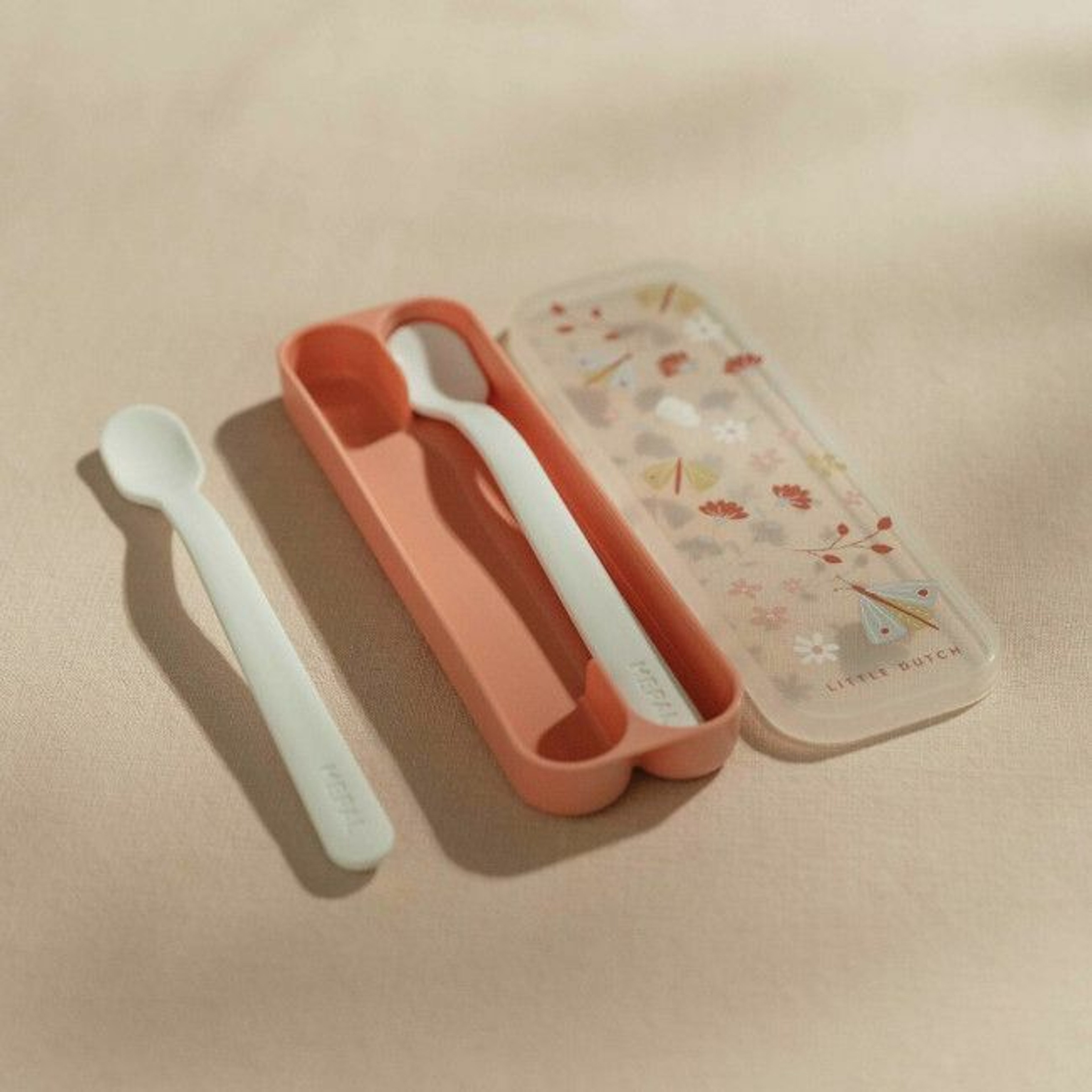 Little Dutch 2 Colheres de Bebé + Estojo de Arrumação Flowers & Butterflies 108032065243
