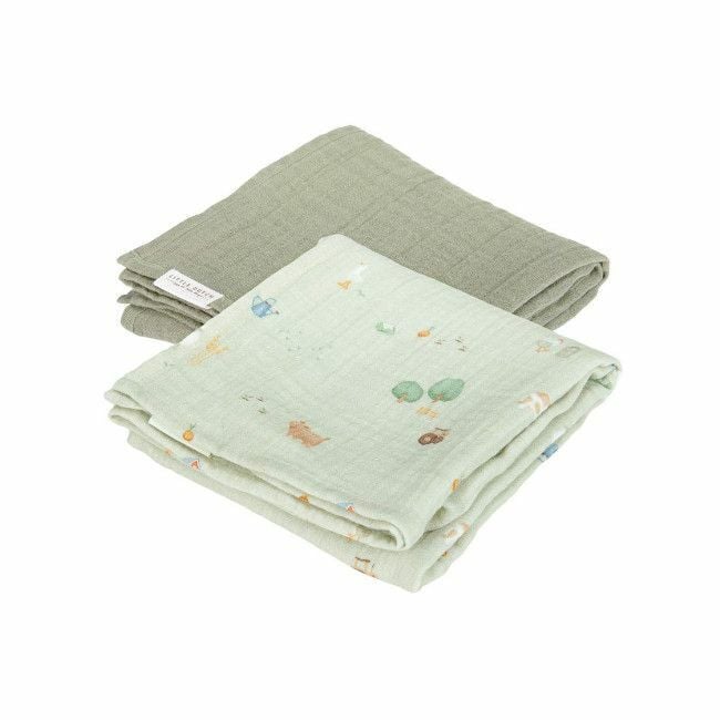 Little Dutch 2 Muslin Cloths 70x70 Little Farm TE51814022