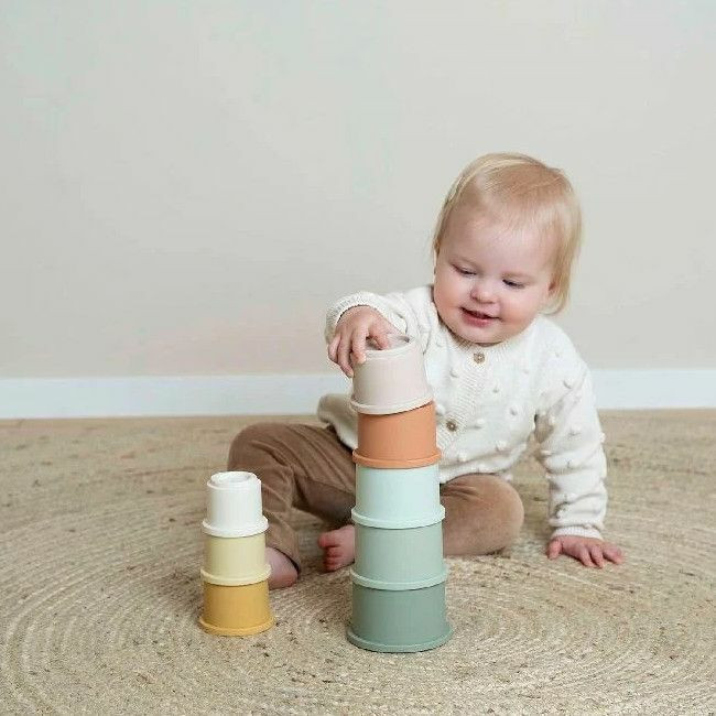 Little Dutch 8 Copos de Empilhar Multicolorido +12M 2013819