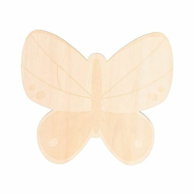 Little Dutch Wooden Wall Lamp Butterfly LA30323010