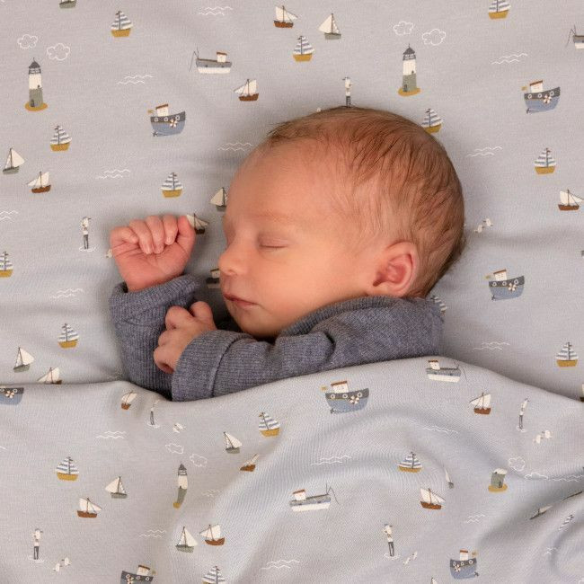 Little Dutch Capa de Edredon + Fronha 100x140 Sailors Bay Blue