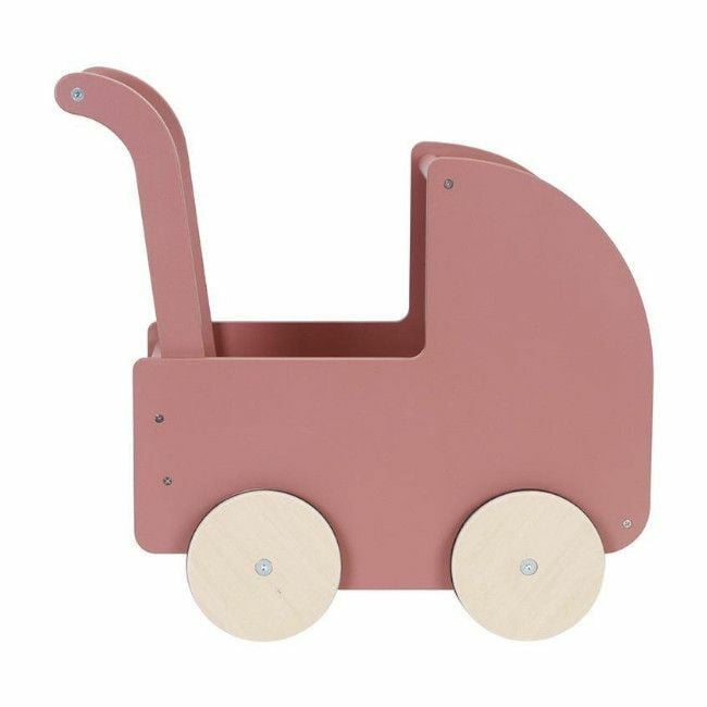Little Dutch Carrinho em Madeira com Boneca Rosa +18M LD7108