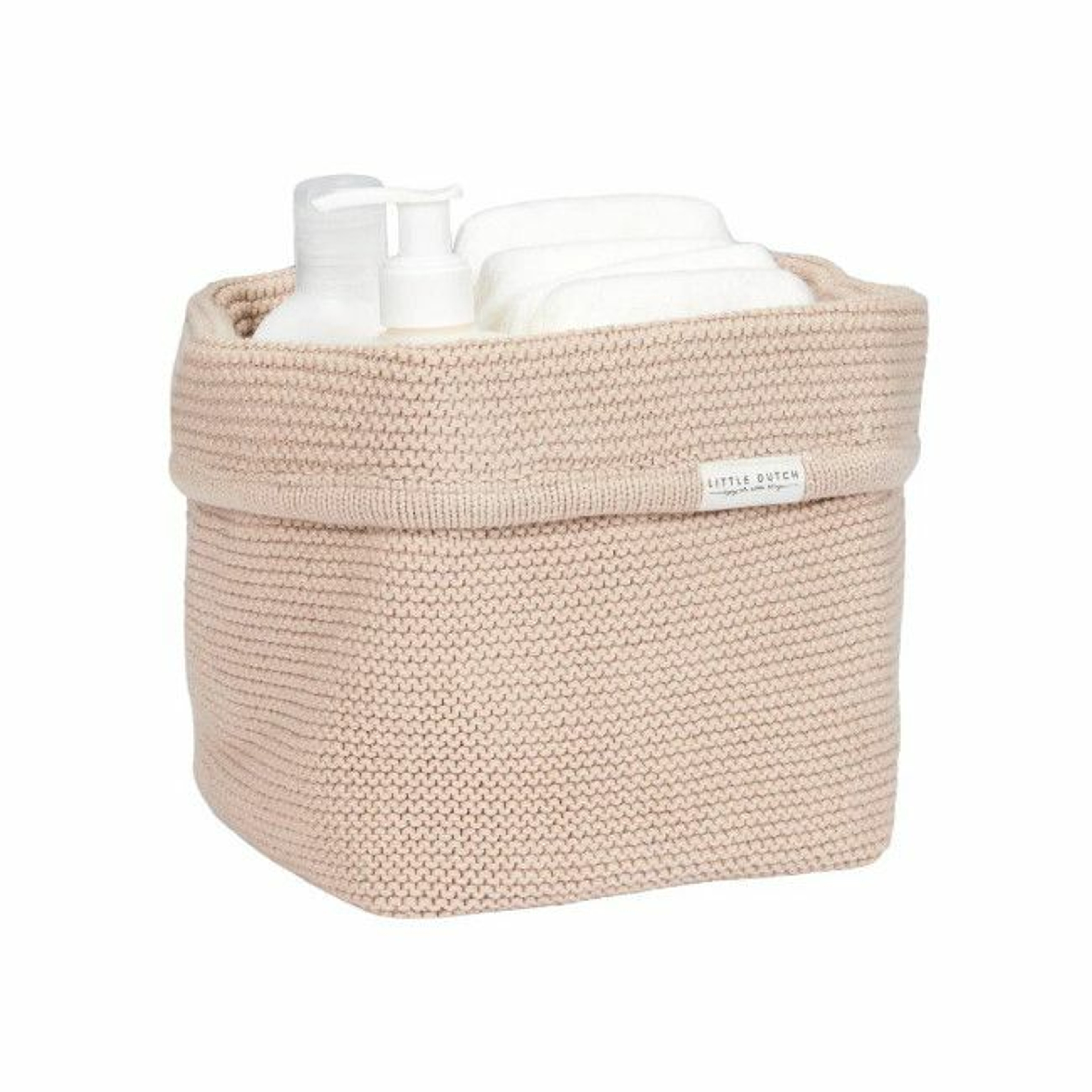 Little Dutch Cesto de Arrumação Pequeno em Malha Pure Beige TE30423026