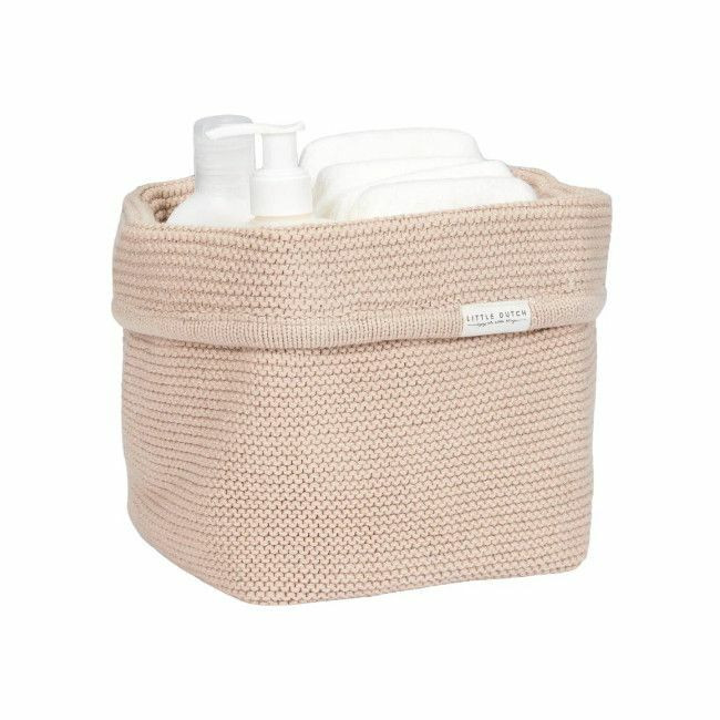 Little Dutch Cesto de Arrumação Pequeno em Malha Pure Beige TE30423026