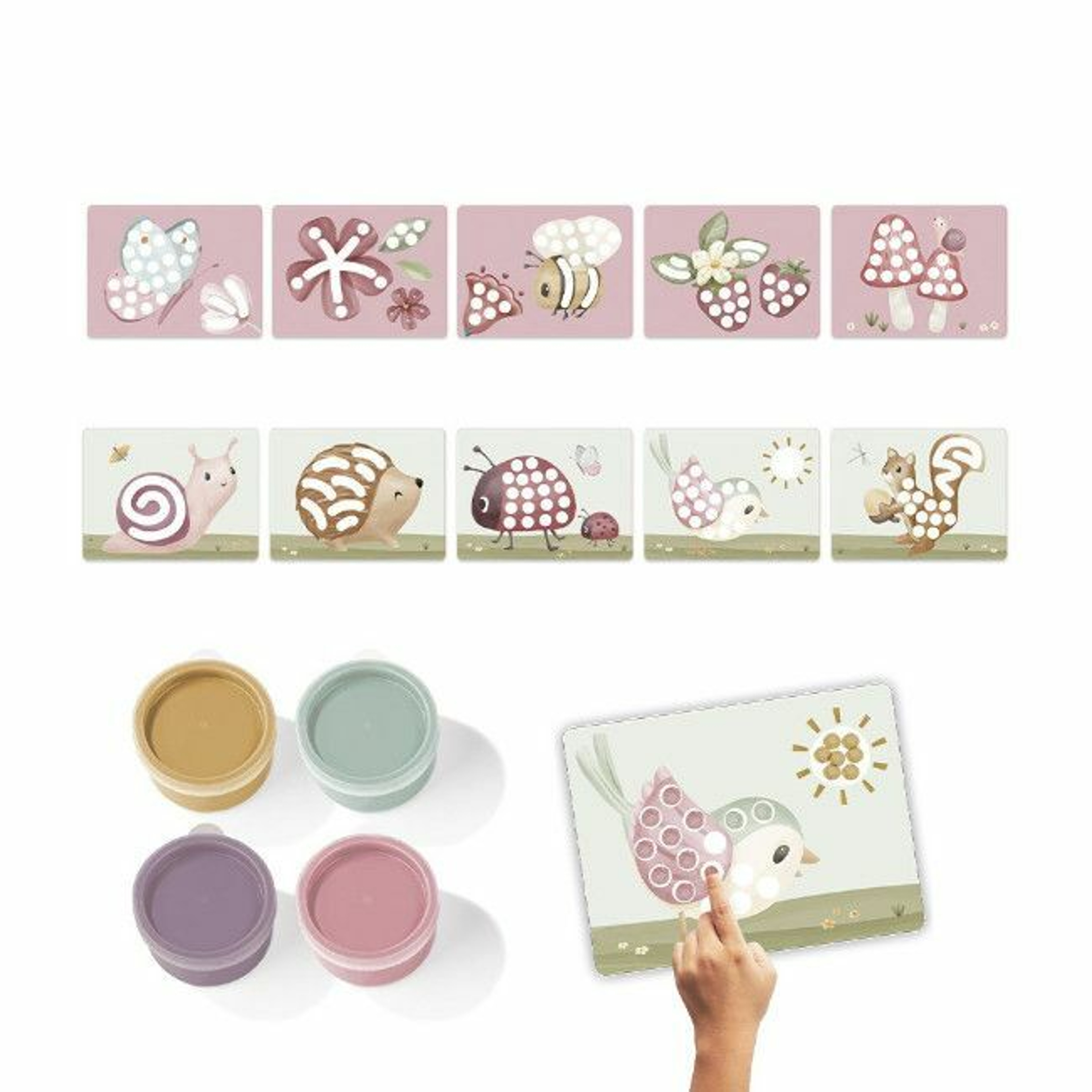 Little Dutch Conjunto De Pintar Com Dedos Fairy Garden +3 Anos 126121