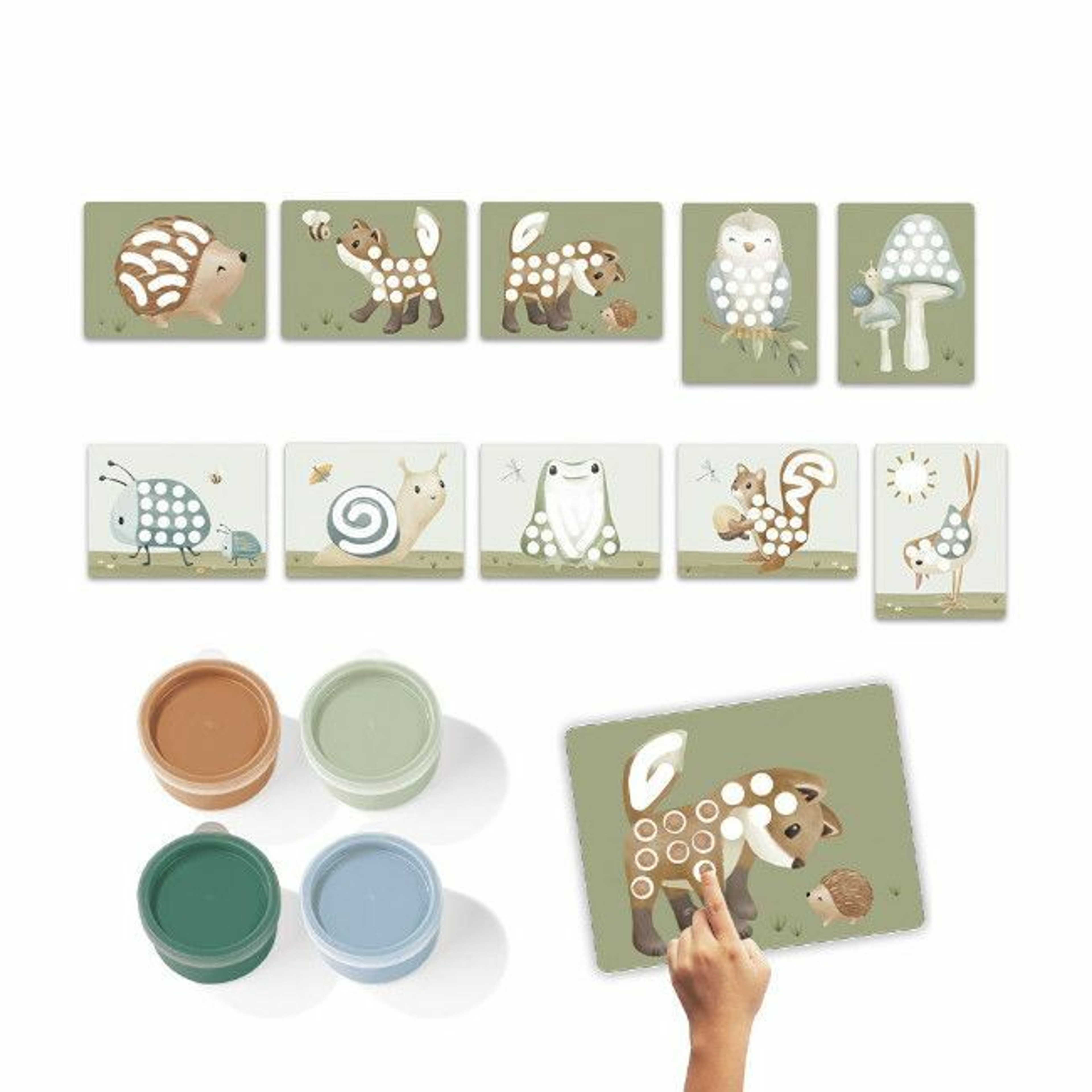 Little Dutch Conjunto De Pintar Com Dedos Forest Friends +3 Anos 126114