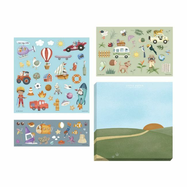 Little Dutch Sticker Set Jim and Friends +3 Years 125629