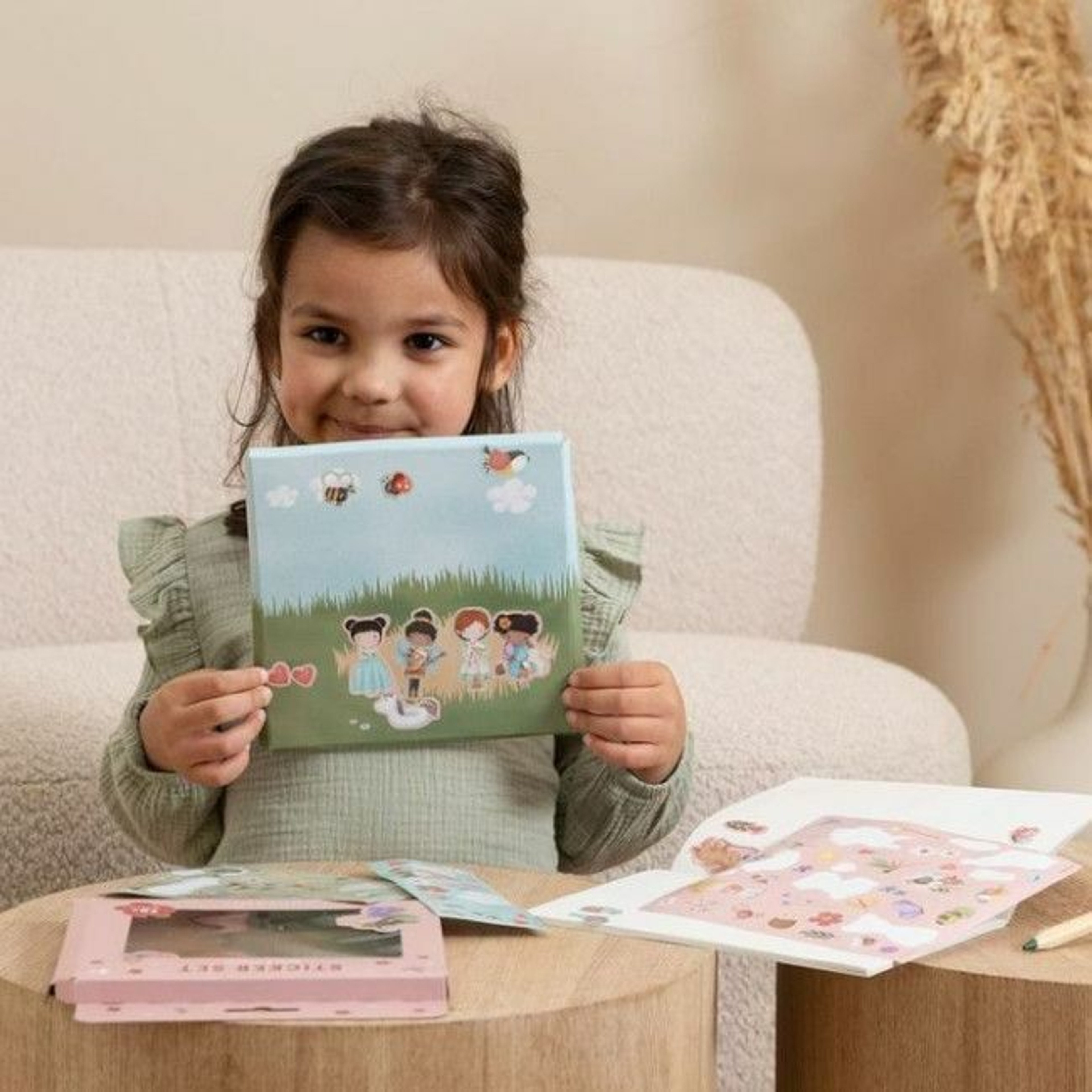 Little Dutch Conjunto de Autocolantes Rosa e Amigos +3 Anos 125636