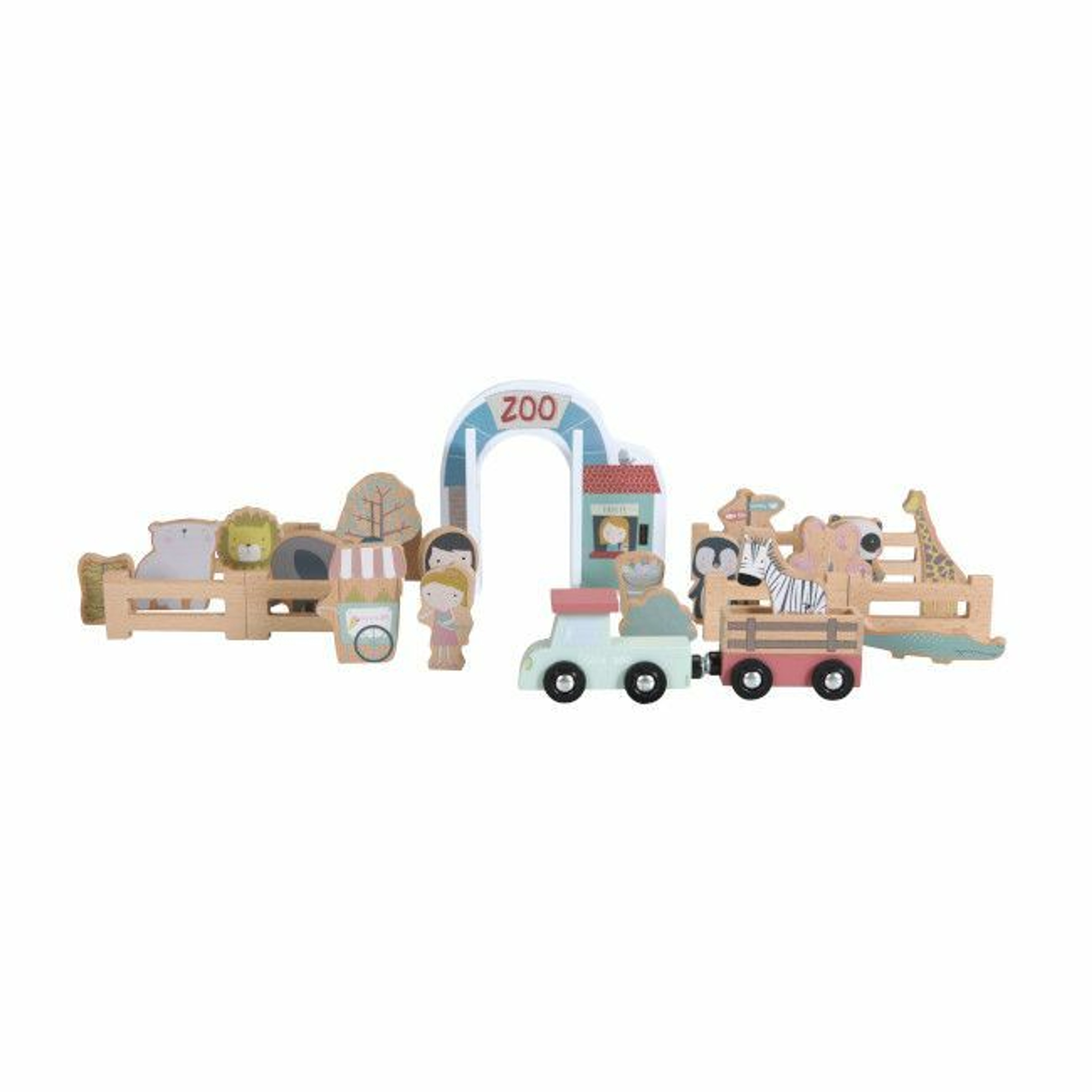 Little Dutch Jardim Zoológico Extensão Caminho de Ferro +3 Anos LD4488