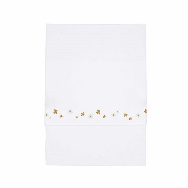 Little Dutch Embroidered Sheet 70x100 Little Pink Flowers TE10241581