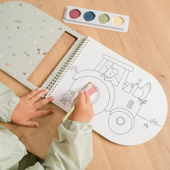 Little Dutch Livro de Colorir com Aguarelas Little Farm +3 Anos 125681