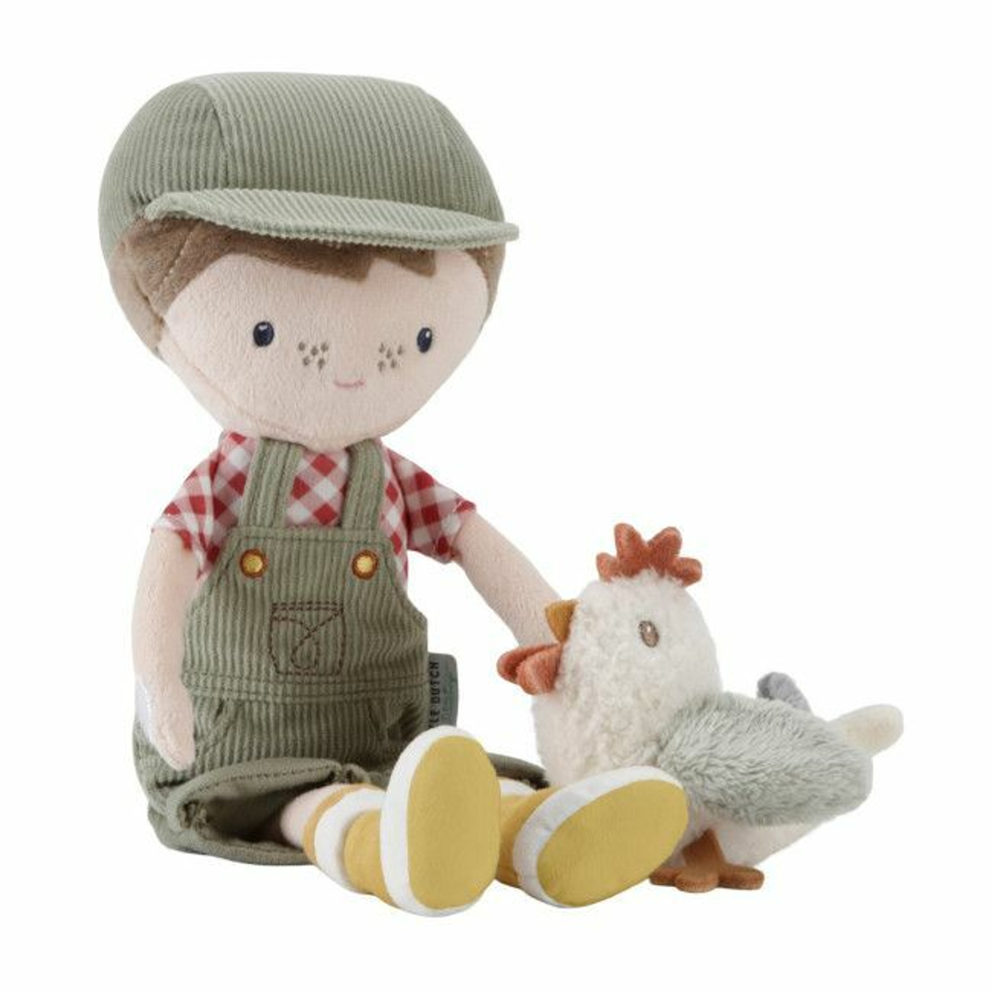 Little Dutch Peluche Jim Agricultor com Galinha 35cm +12M LD4563