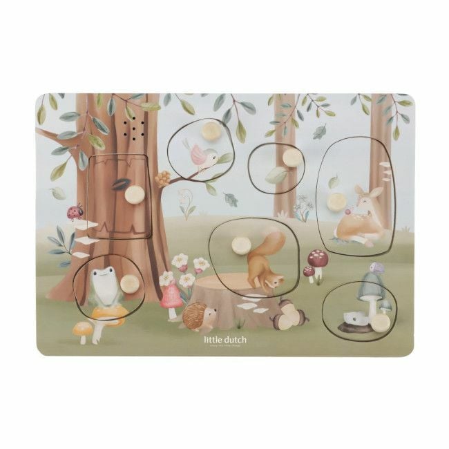 Little Dutch Wooden Sound Puzzle Forest Friends +12M LD7240