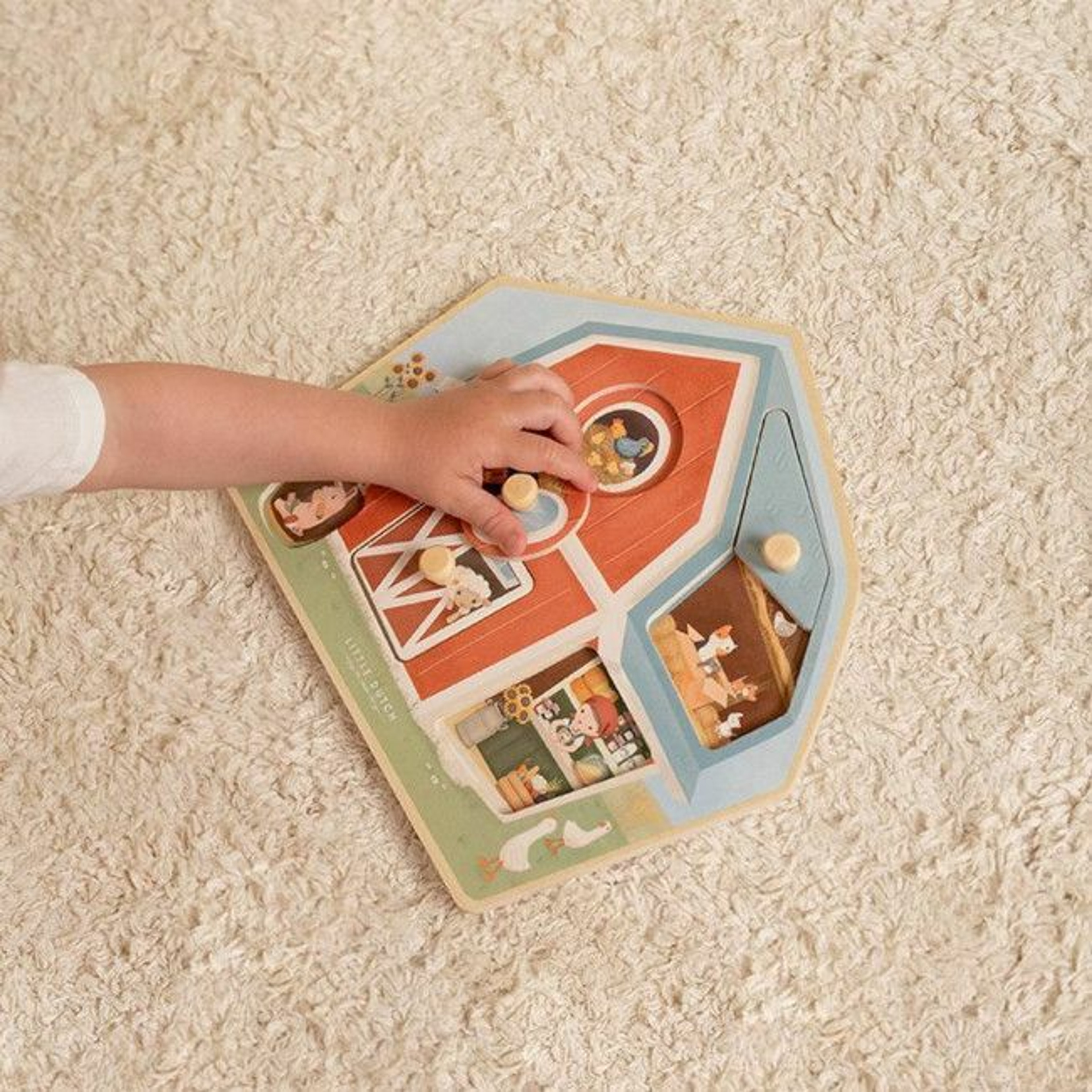 Little Dutch Puzzle em Madeira Little Farm +12M LD7158